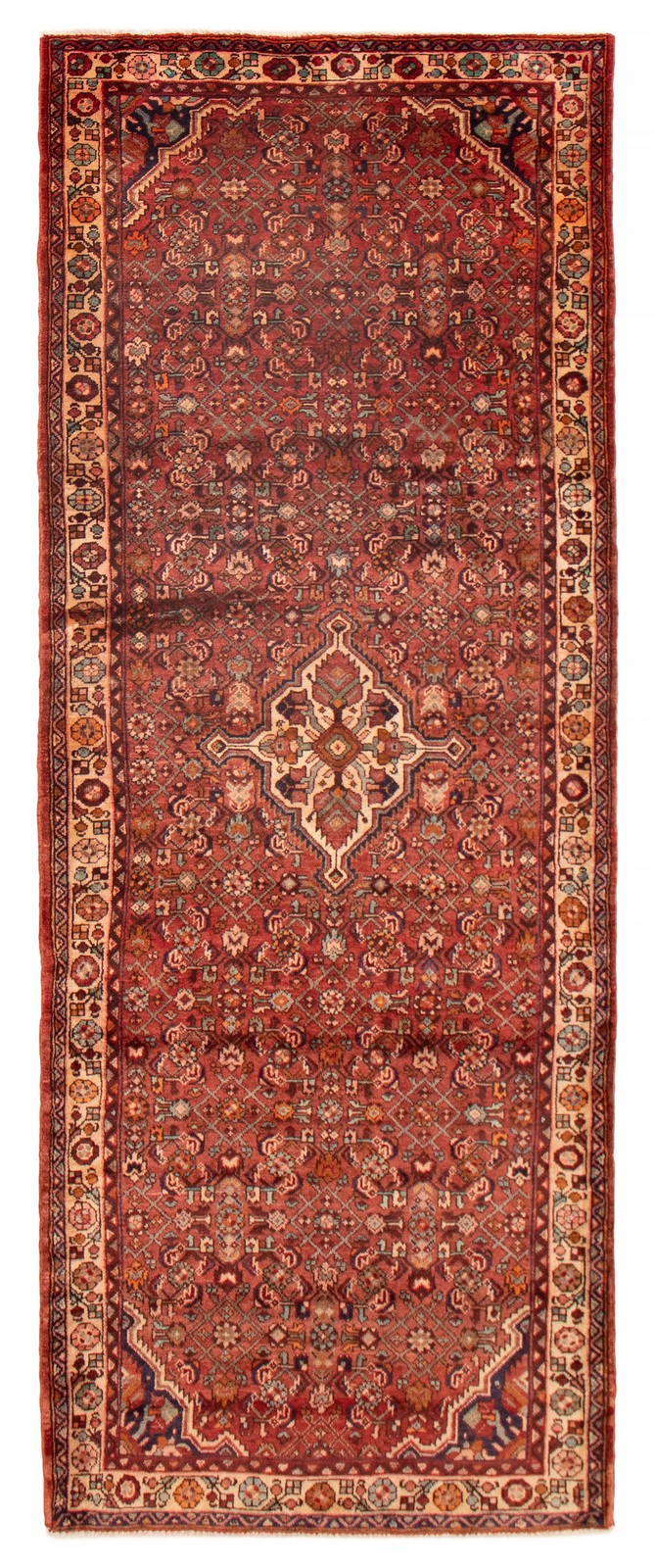 Traditional Vintage Hand-Knotted Area Rug 4’0″ x 10’7″ Oriental Wool Carpet