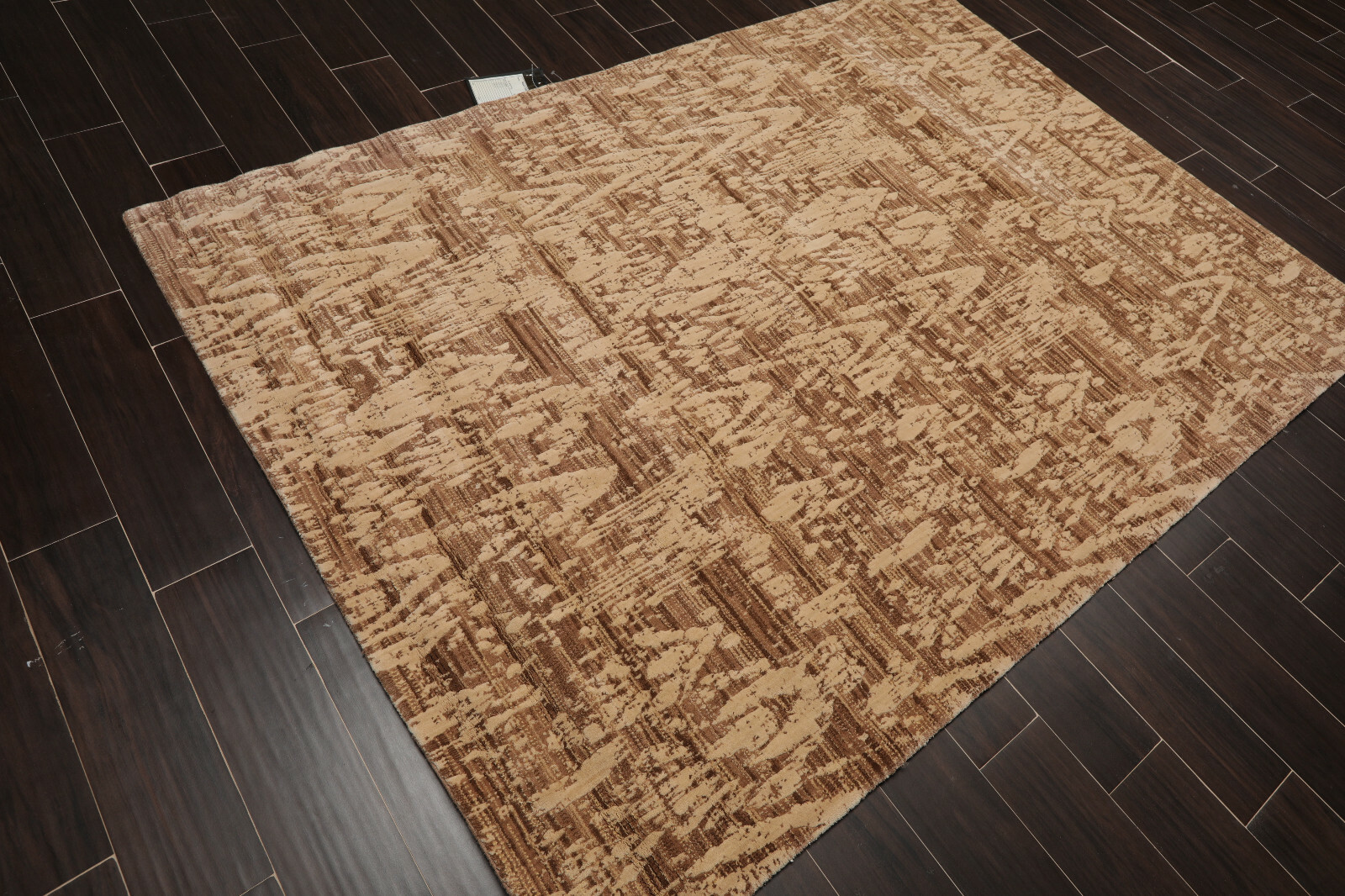 5’3″ x 7’5″ Nourison Transitional Wool & Art Silk Oriental Area Rug Taupe