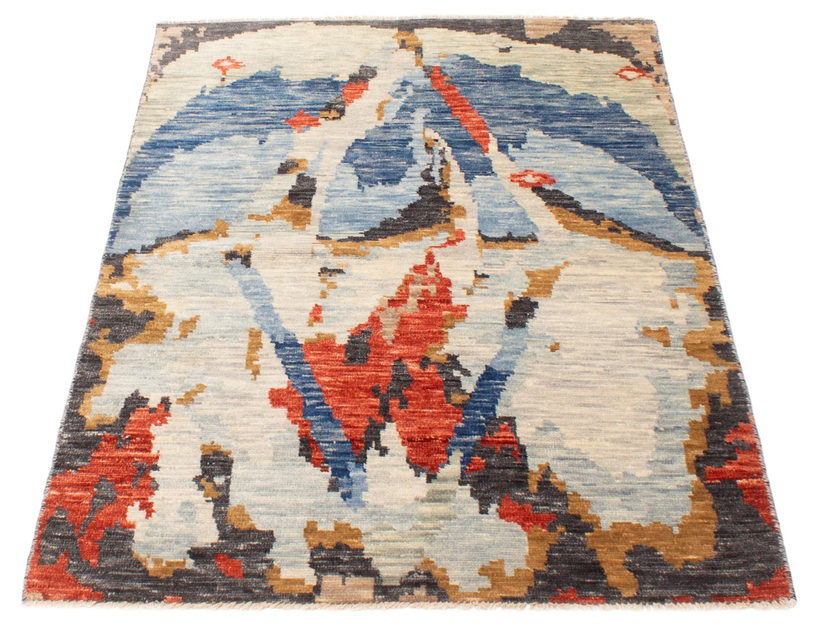 Traditional Hand-knotted Carpet 4’5″ x 6’4″ Wool Oriental Area Rug