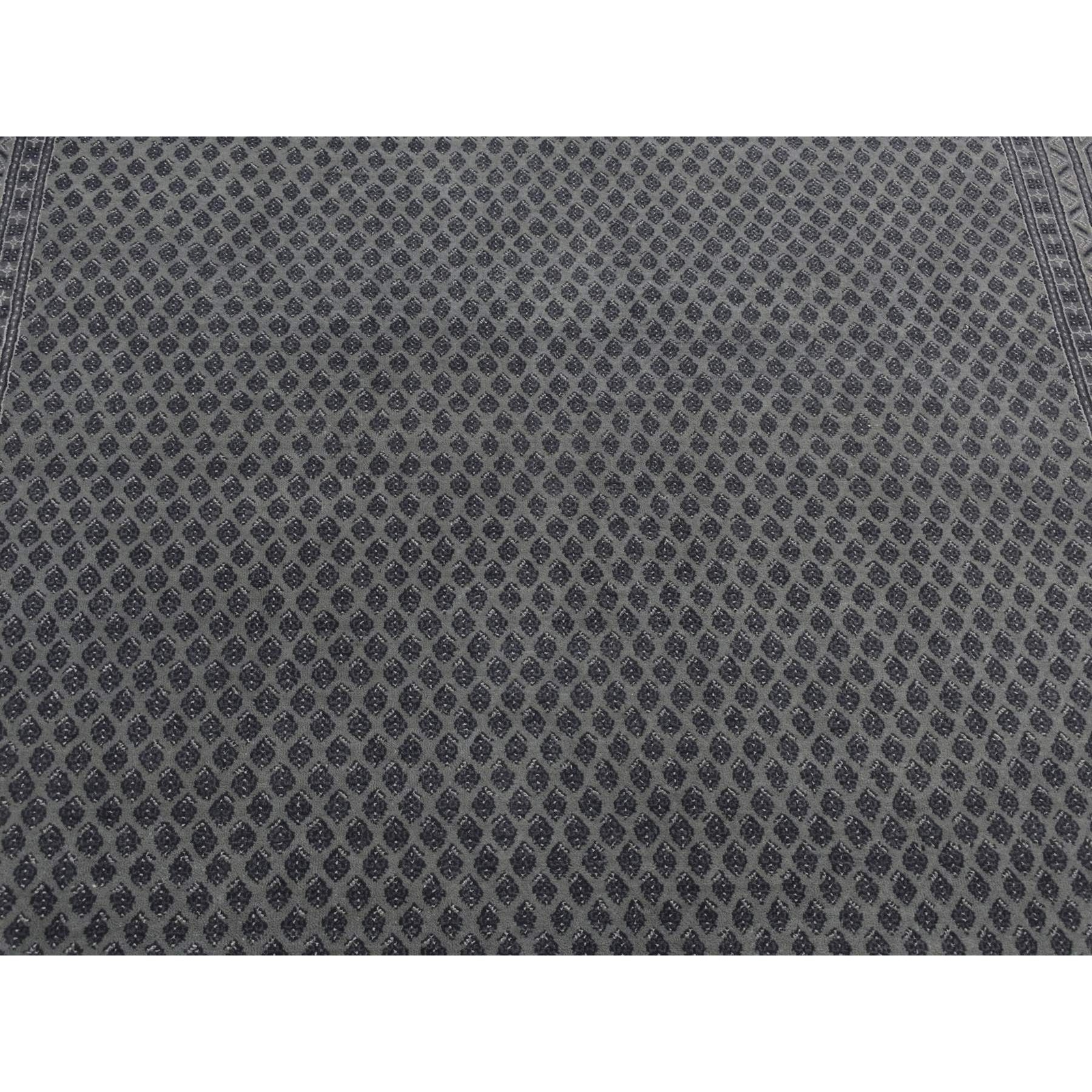 6’x9′ Battleship Gray, Saroogh Mir, Wool and Silk, Hand Knotted, Rug R80974