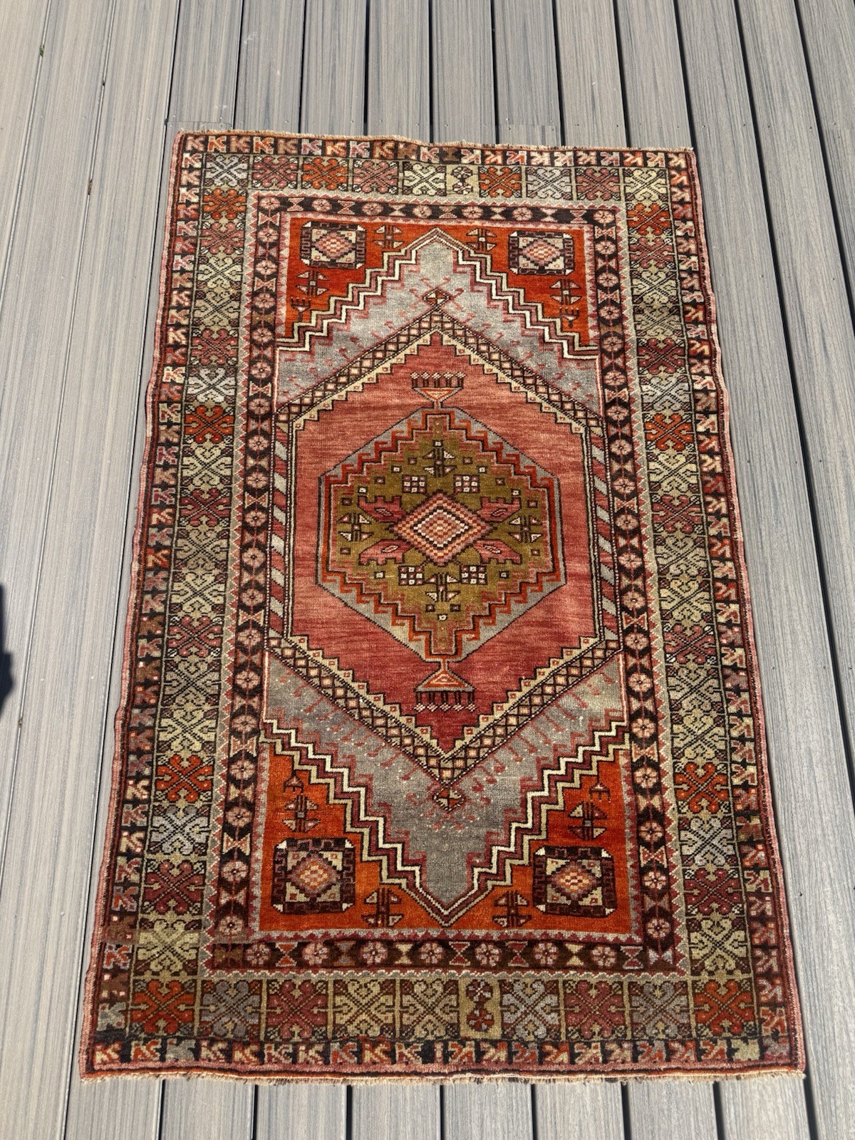 Turkish Anatolian one-of-a-kind rug. New with tags from Sundance