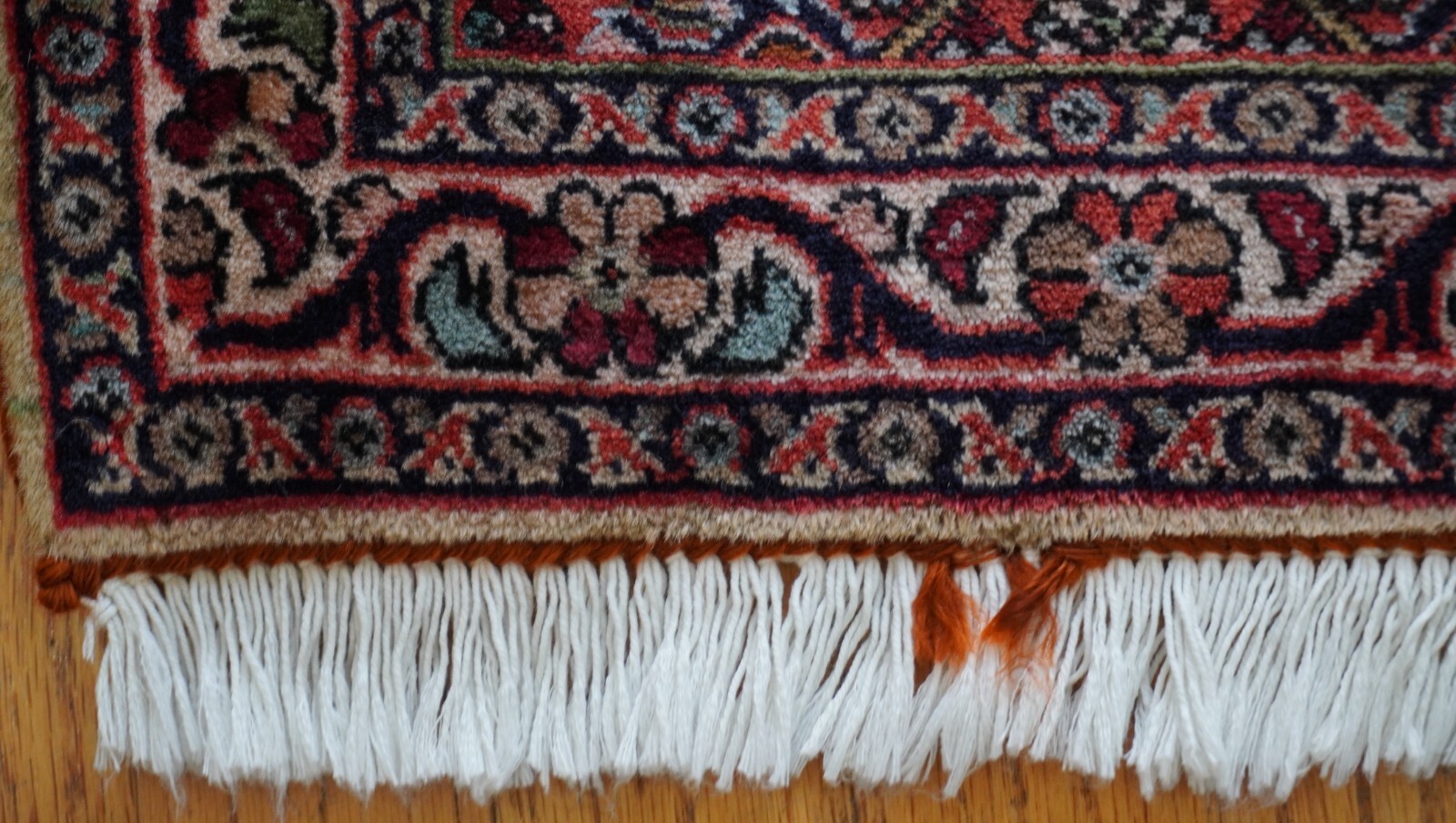 1’9″ x 2′ Lovely Bijarr Hand Knotted Wool Heratii/Fish Oriental Rug Excellent