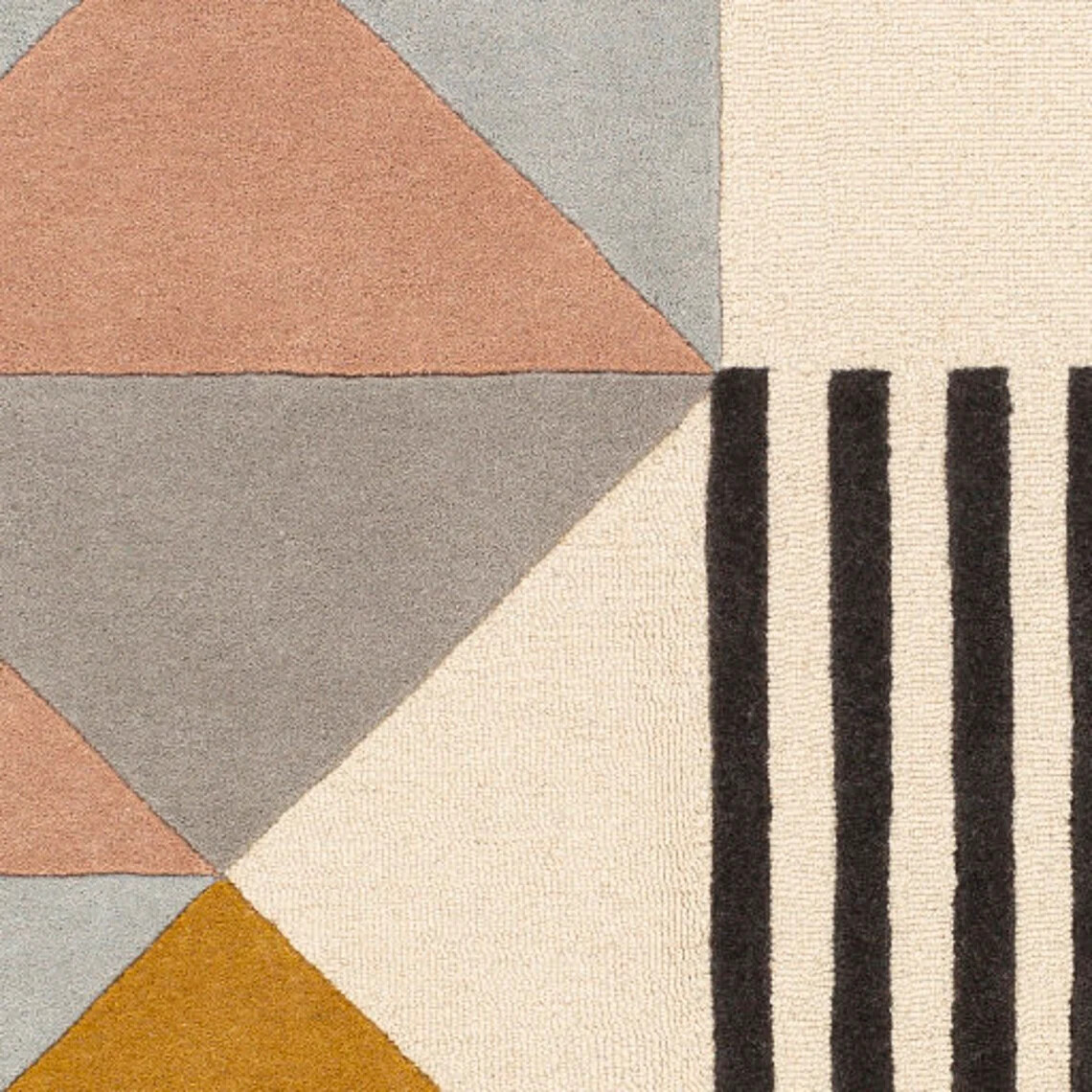 Pile Modern Hand-Tufted 100% Wool Handmade Area Rug Carpet for Home, Bedroom,