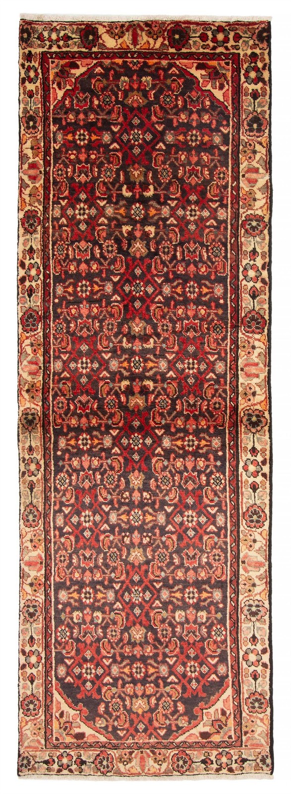 3’1″ x 9’4″ Vintage Hand-knotted Runner Rug Traditional Oriental Wool Carpet