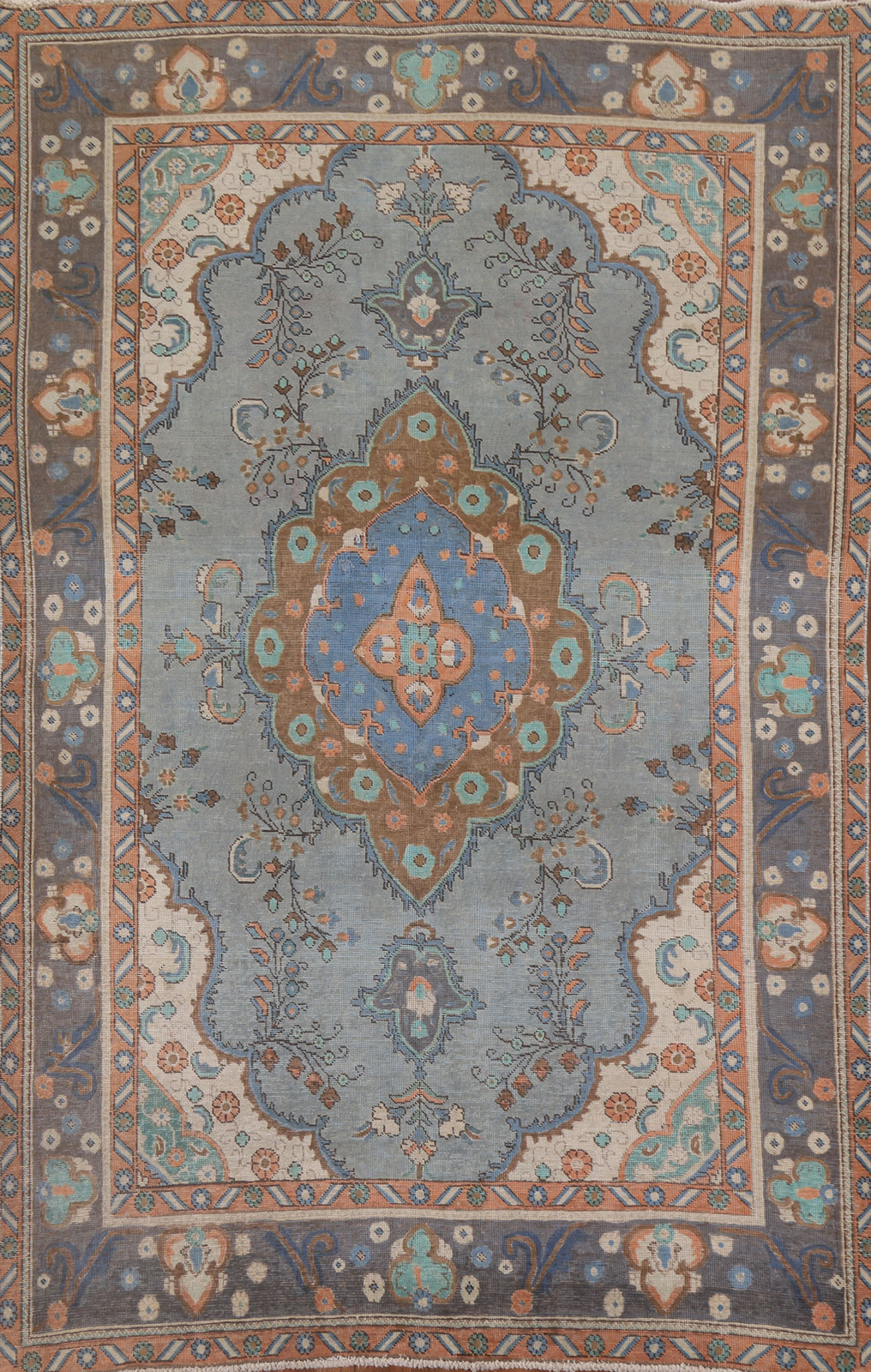 Vintage Traditional Handmade Wool Living Room Rug 6×9 Overdyed Carpet