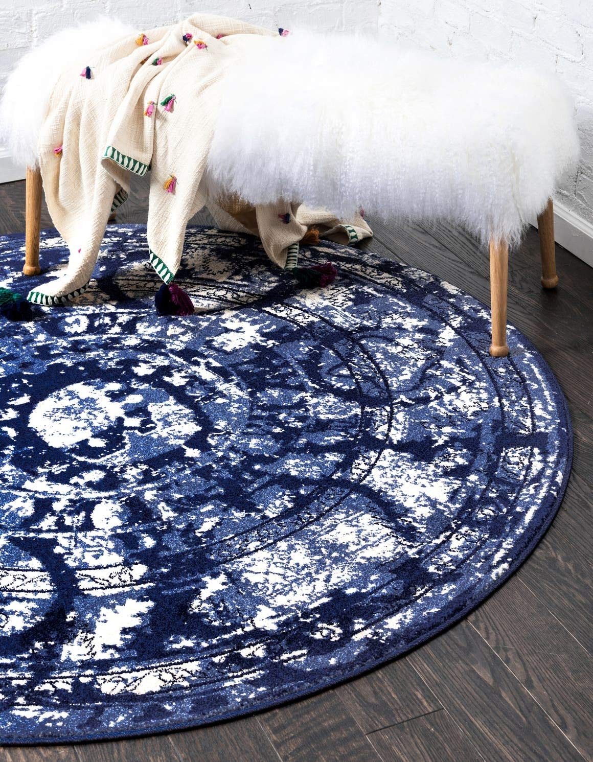 La Jolla Collection Contemporary, Abstract, Vintage, Border Area Rug, 3 ft 3 …