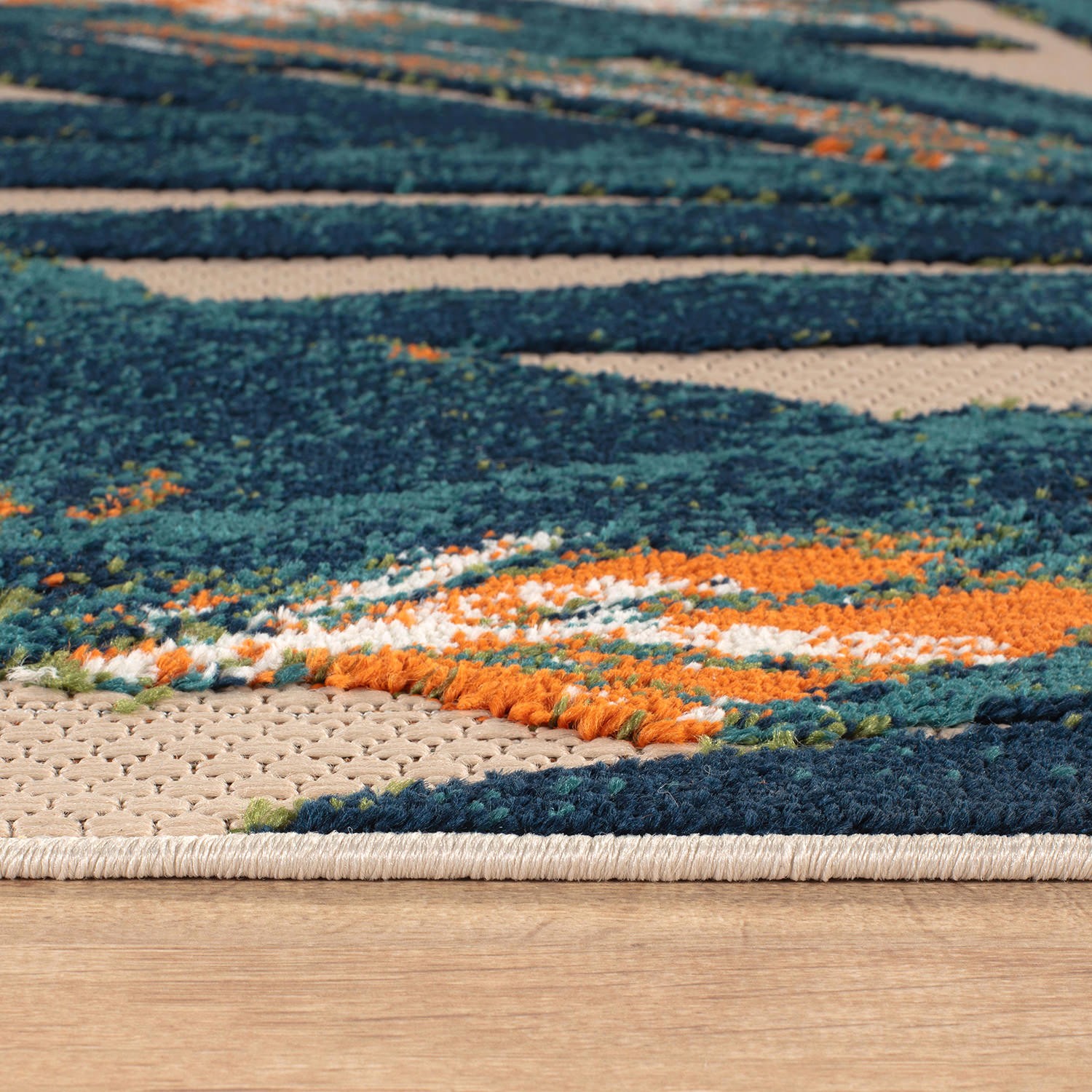 Rugshop Outdoor Rug Floral Leaves Indoor/Outdoor Area Rug Outdoor Patio Rugs