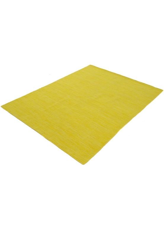 Antique Swedish Yellow Kilim Rug Vintage Handmade Boho Flatweave Carpet Area