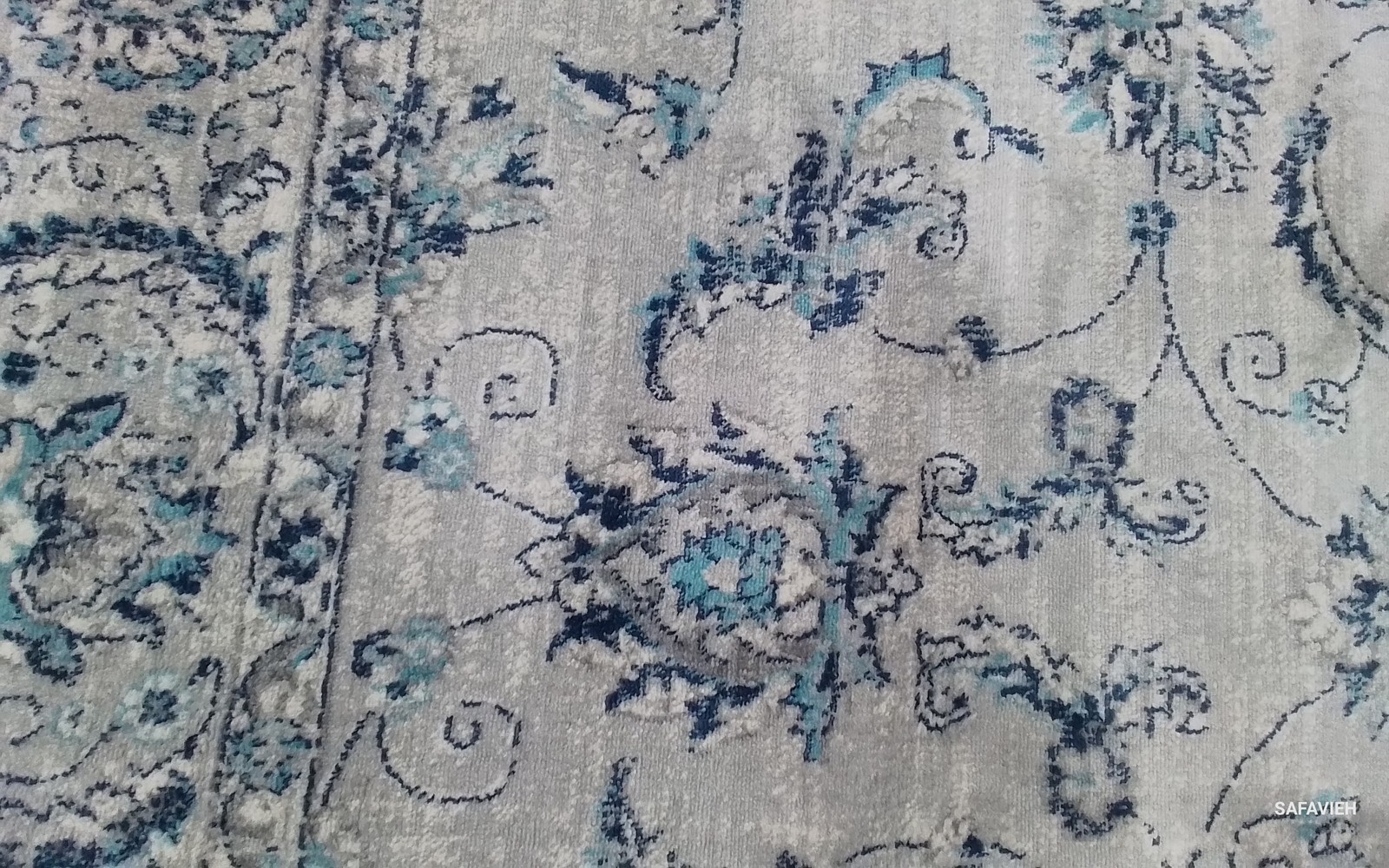 LIGHT GREY / BLUE 5′-3″ x 7′-6″ Flaw in Rug, Reduced Price 1172804658 BNT854G-5