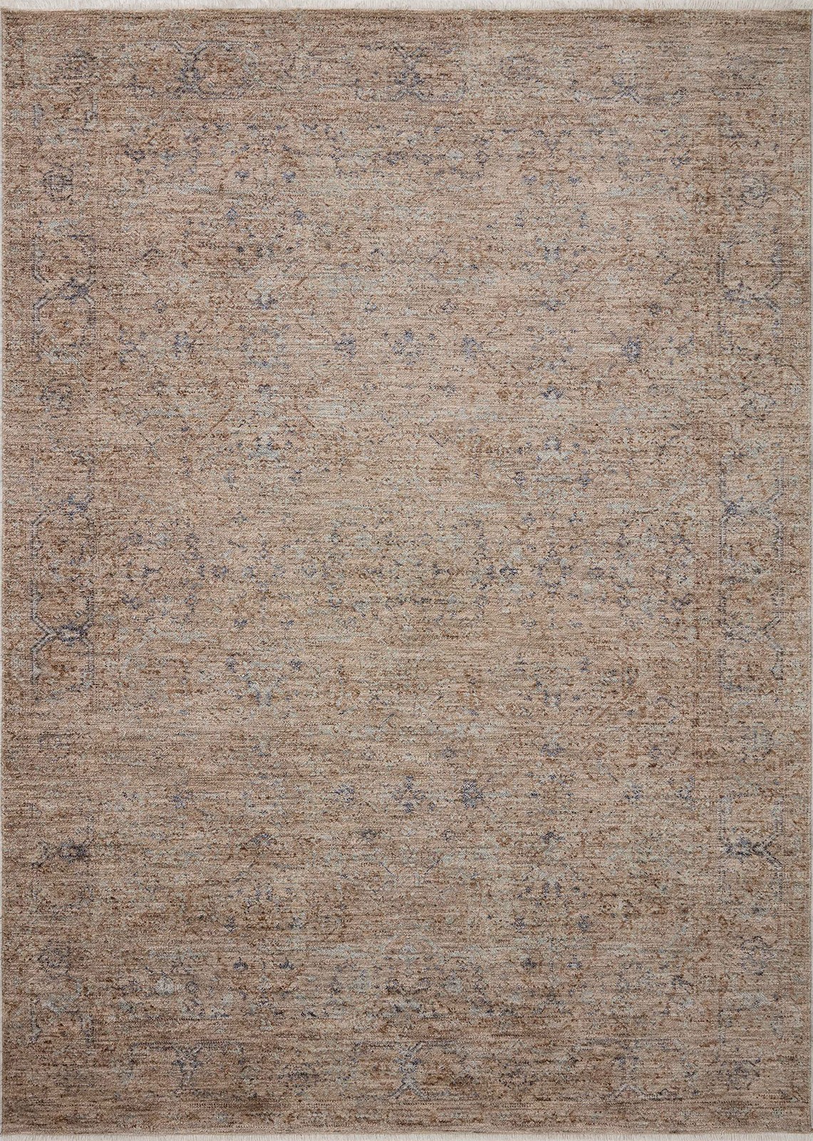 Loloi Angela Rose Blake Collection Bla-03 Taupe/Blue 5-3 X 7-6 .25 Pile Height