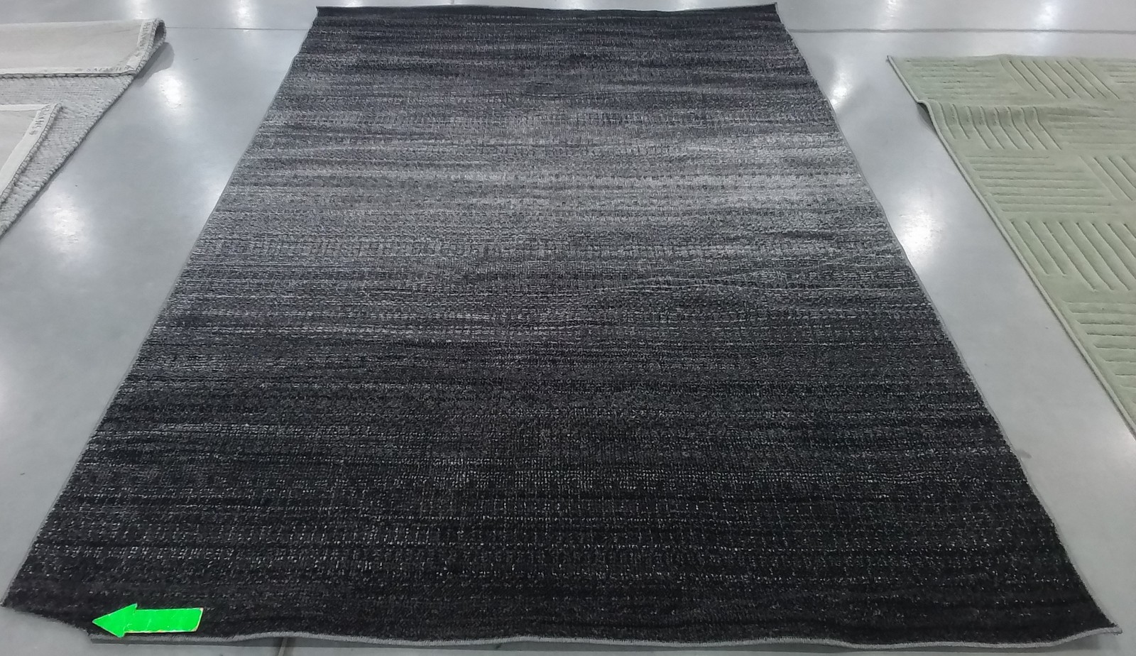 DGREY / LGREY 6′-0″ x 9′-0″ Ripped Corner Rug Reduced Price 1172797885 ADR183A-6