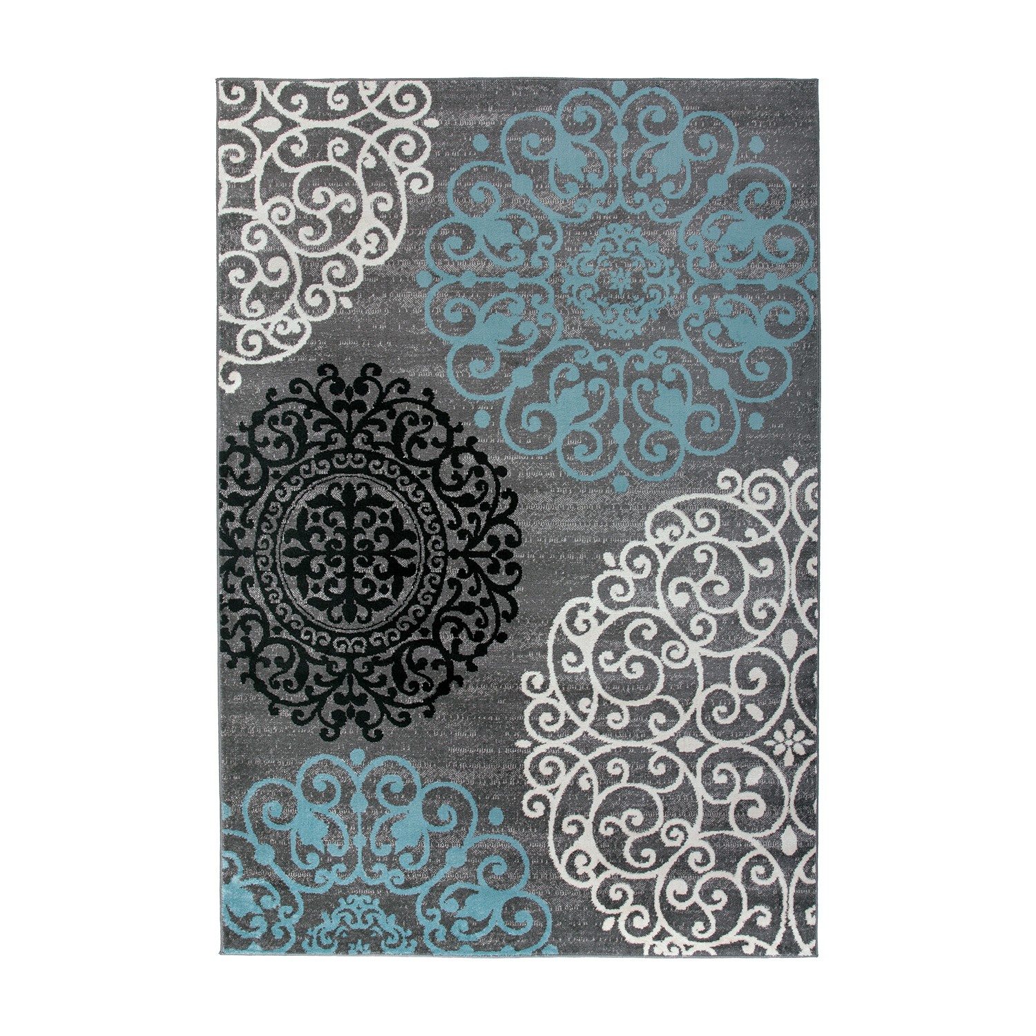 Rugshop Area Rug Floral Jute Rug Carpets for Sale Living Room Rug Guest Room Rug