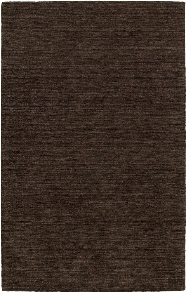 Brown Monochrome Wool Neutral Chromatic Solid Area Rug 27109 – Aprx 6′ x 9′