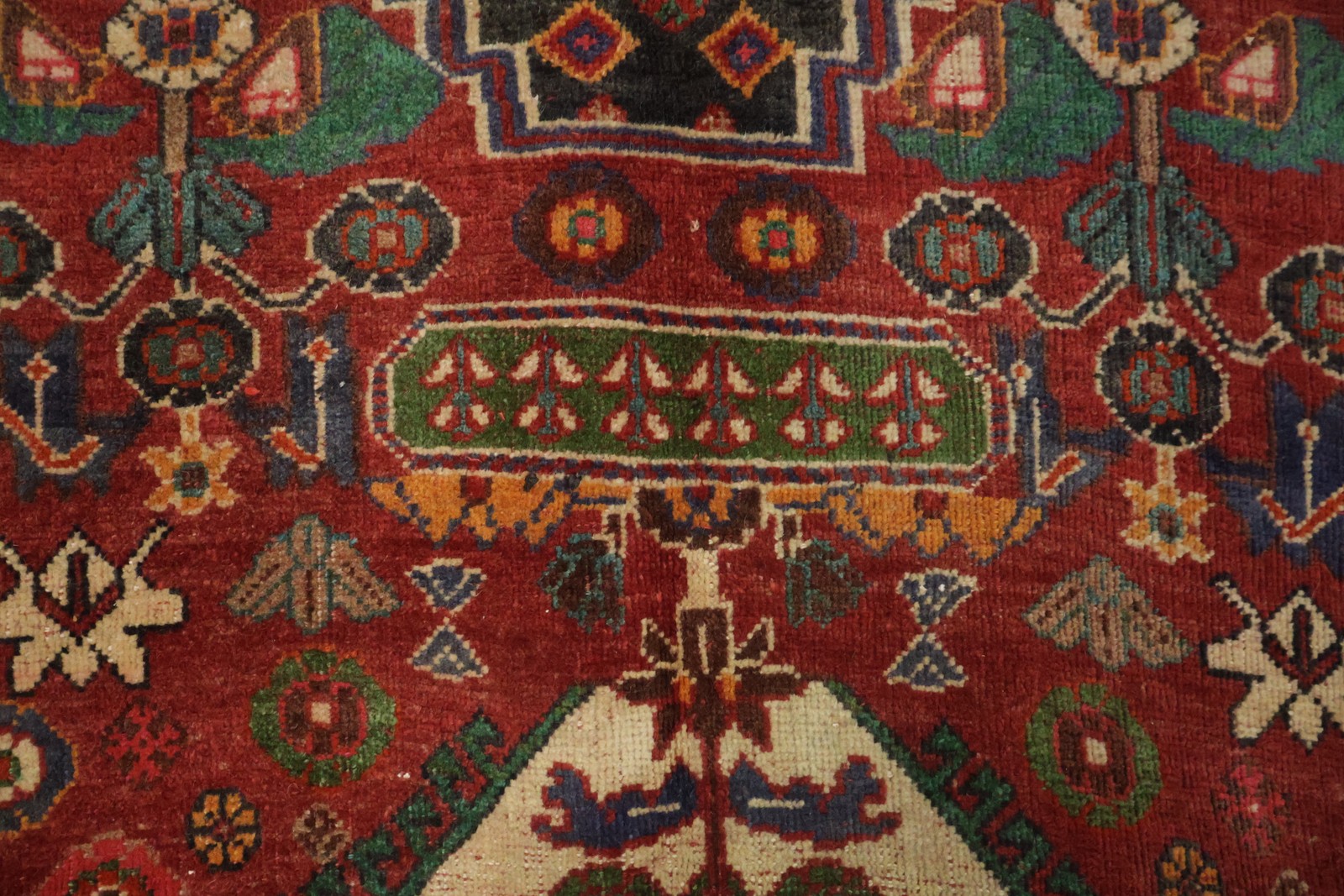 Vintage Traditional Tribal Area Rug 5×8 Wool Hand-knotted Geometric Nomad Carpet