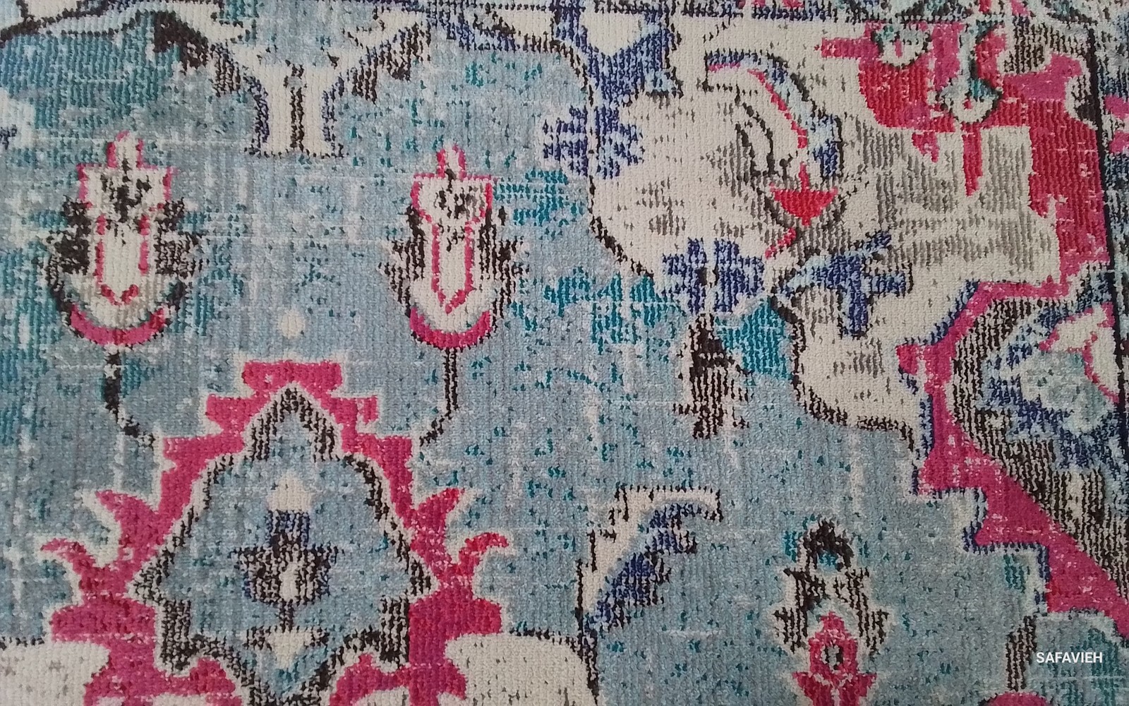 LBLUE/FUCHSIA 8′-0″ x 10′-0″ Back Stain Rug Reduced Price 1172805960 MNC243J-810