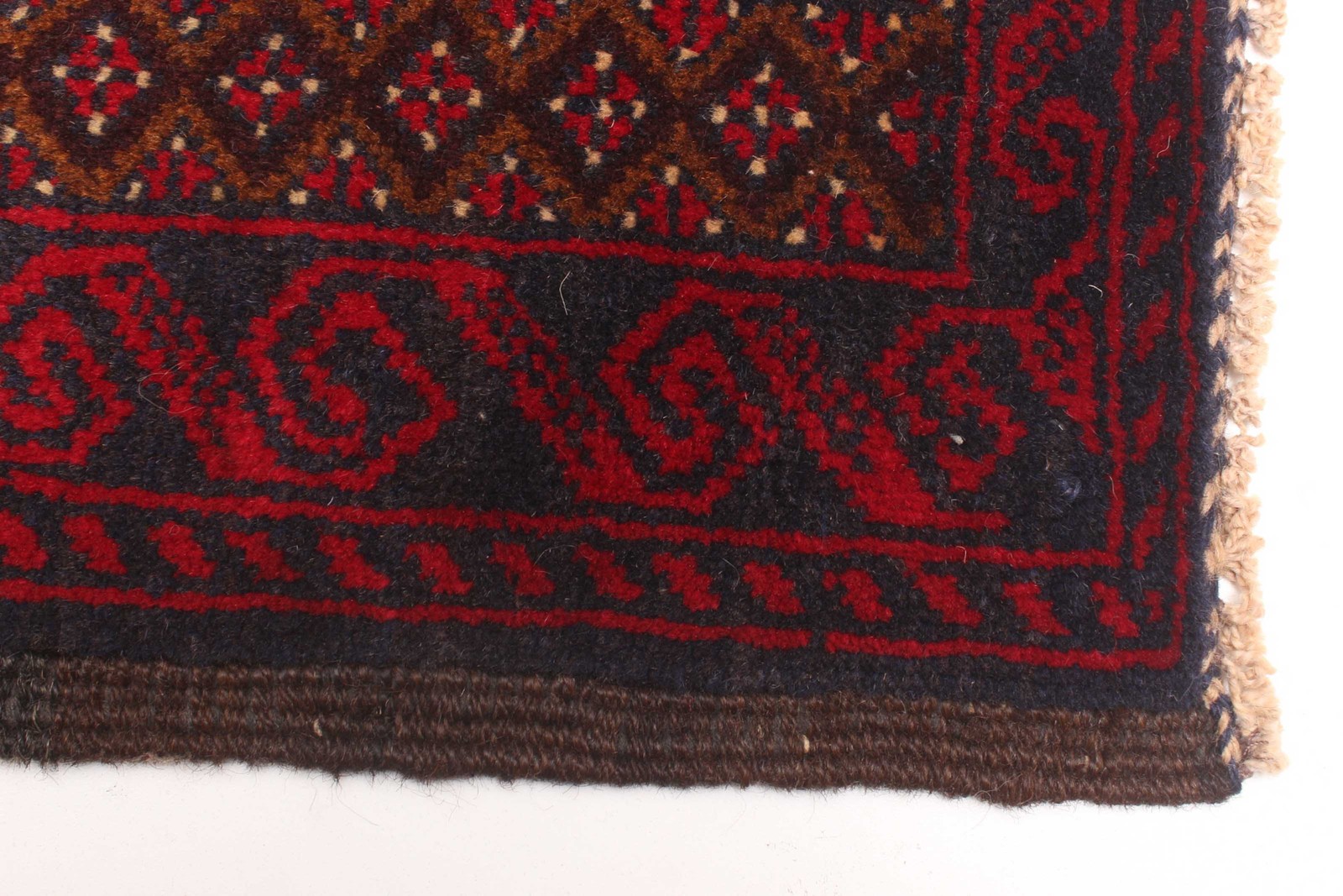 Vintage Hand-Knotted Area Rug 3’3″ x 6’9″ Traditional Oriental Wool Carpet