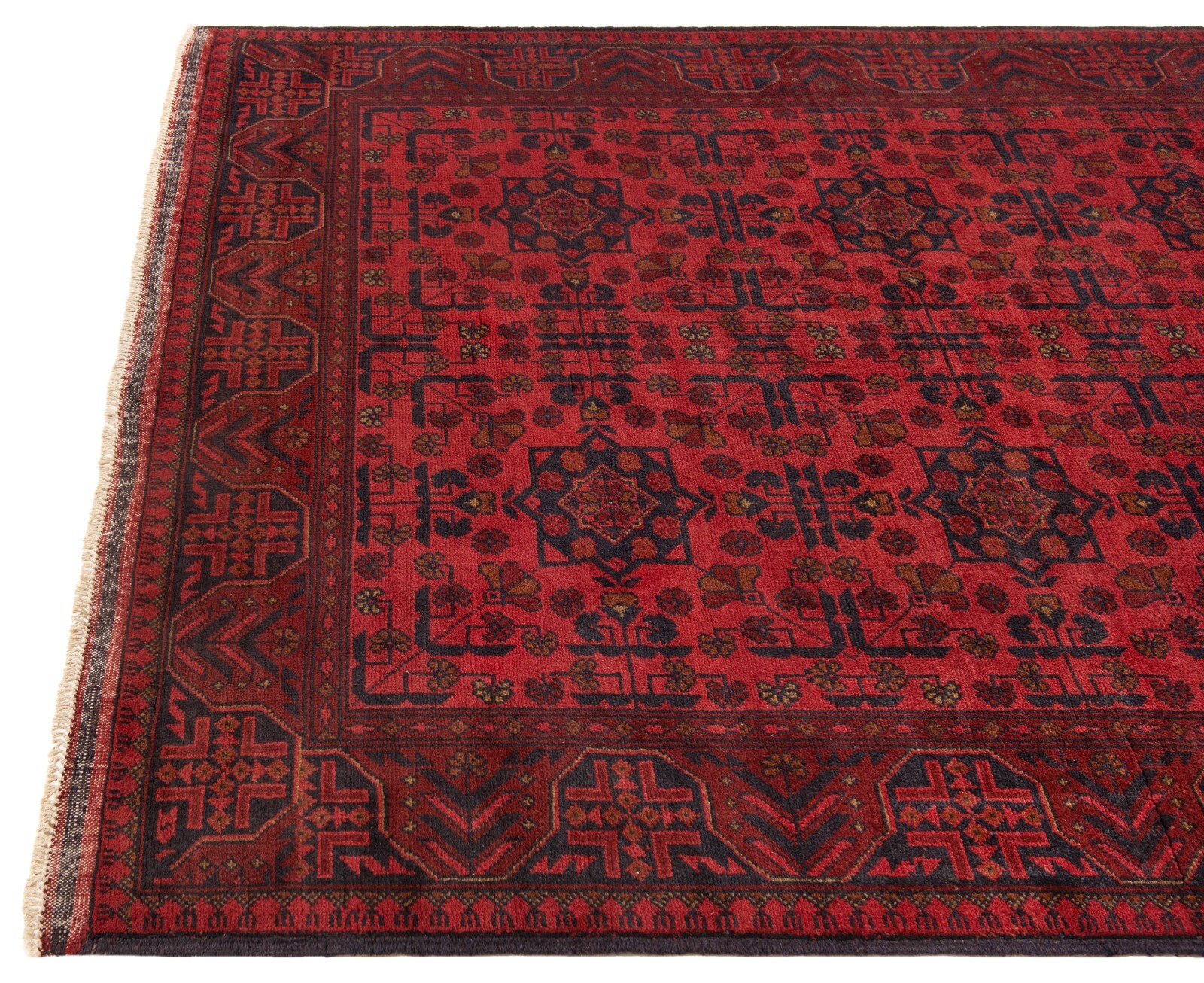 Afghan 75 3/16×59 1/8 in Handwoven Oriental Top Condition Oriental Carpet Rug