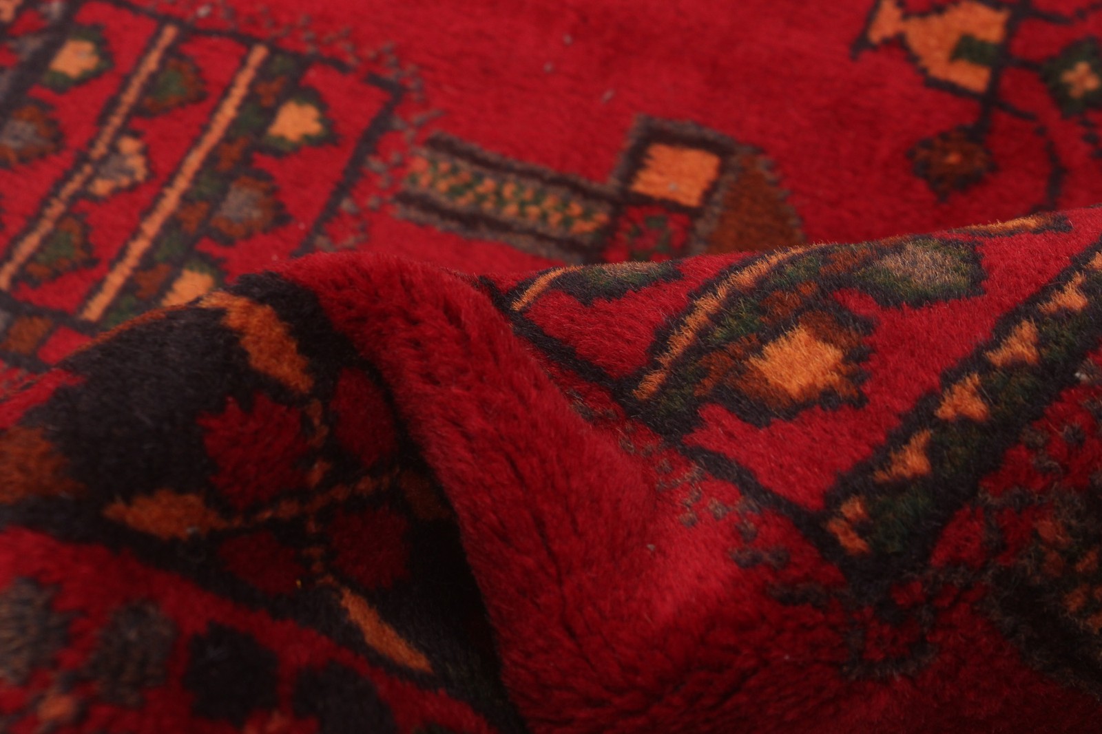 Vintage Dark Red Traditional 3’10” x 6’4″ Hand-Knotted Oriental Wool Area Rug