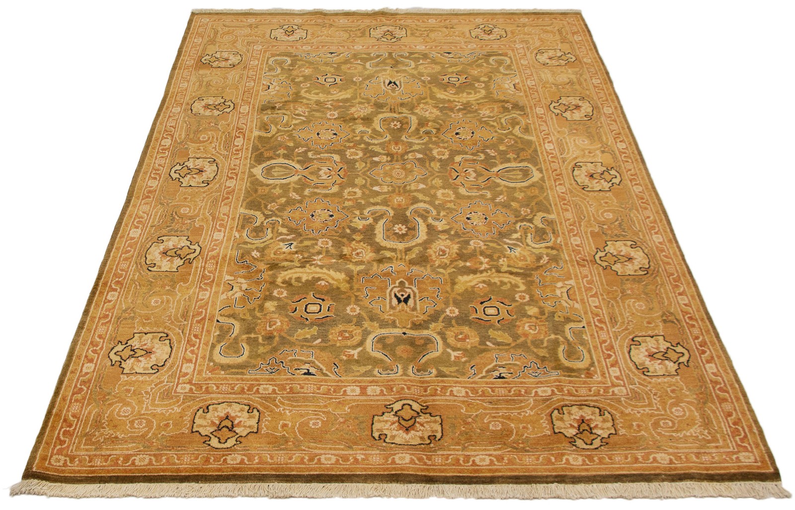 Traditional Hand Knotted Oriental Area Rug 6’1″ x 9’1″ Wool Carpet