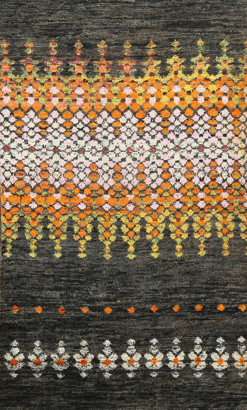 Stylish Abstract Luxury Hand-Knotted Wool Moroccan for Bedroom 5×8 ft