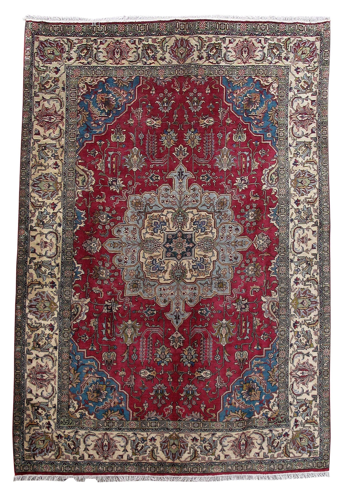 7×10′ Classic Red Perssiaan Tabreez Rug 80768