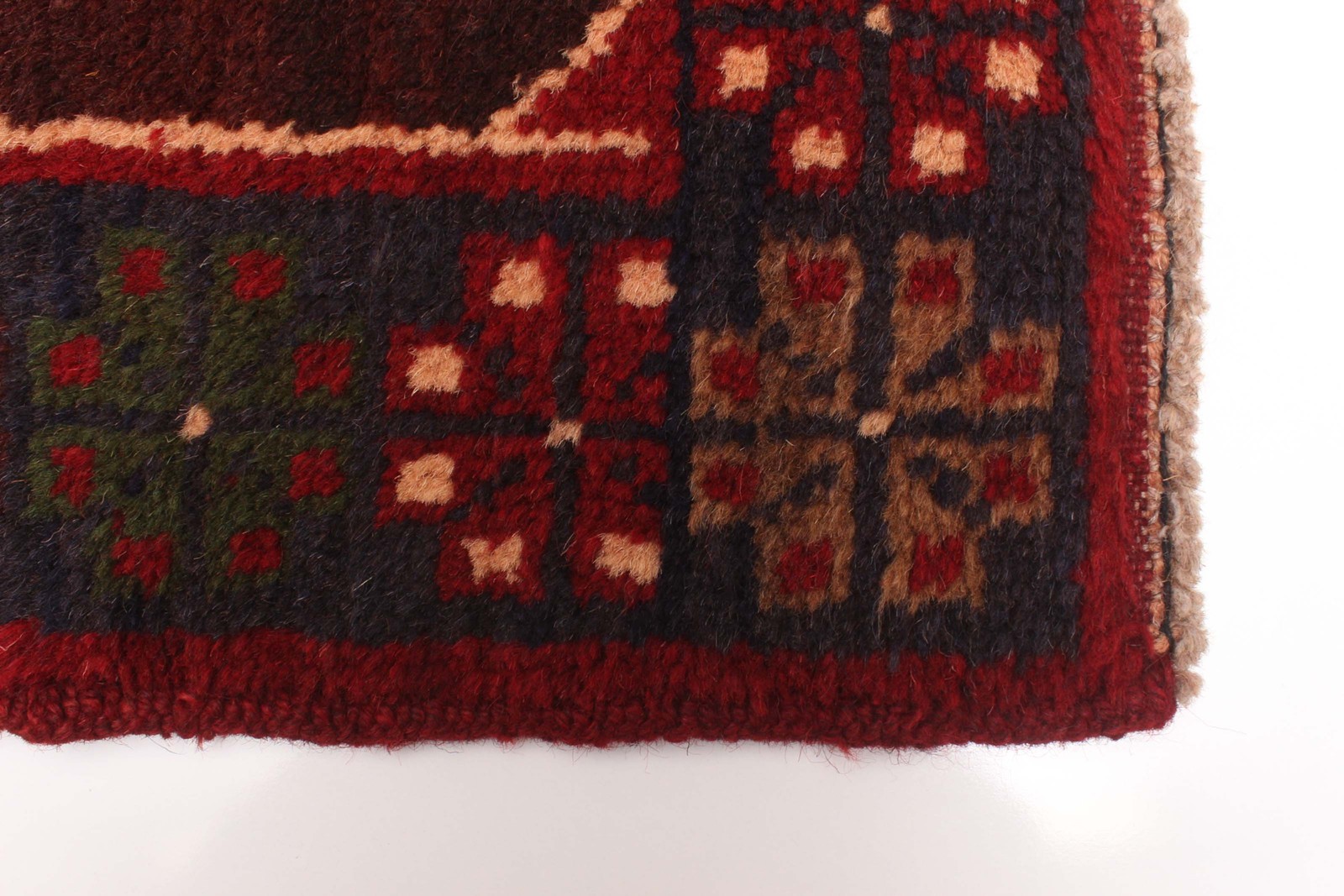 Vintage Traditional Hand-Knotted Area Rug 3’7″ x 6’3″ Oriental Wool Carpet