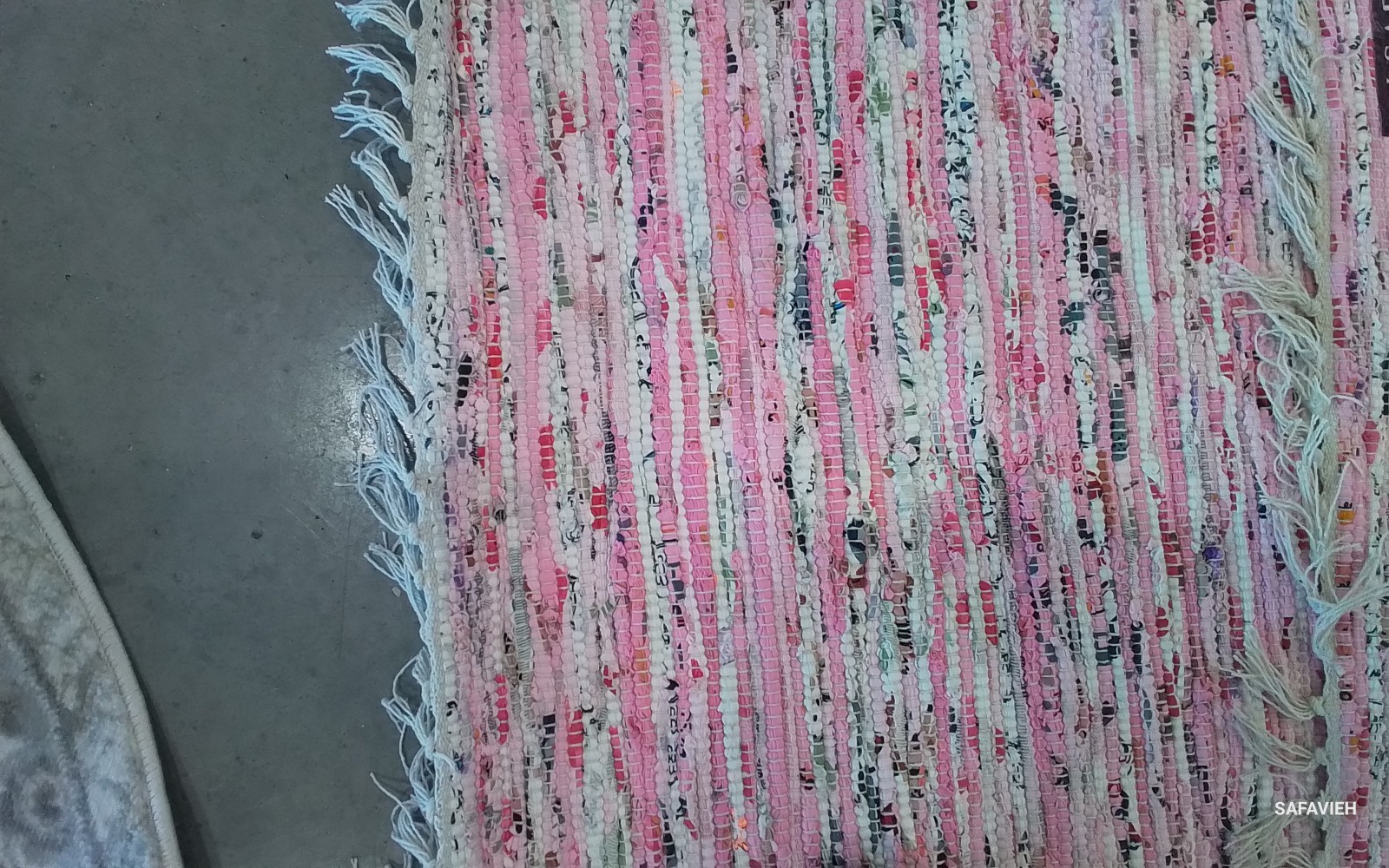L PINK / MULTI 5′-0″ x 7′-0″ Back Stain Rug, Reduced Price 1172784867 RAR125E-57