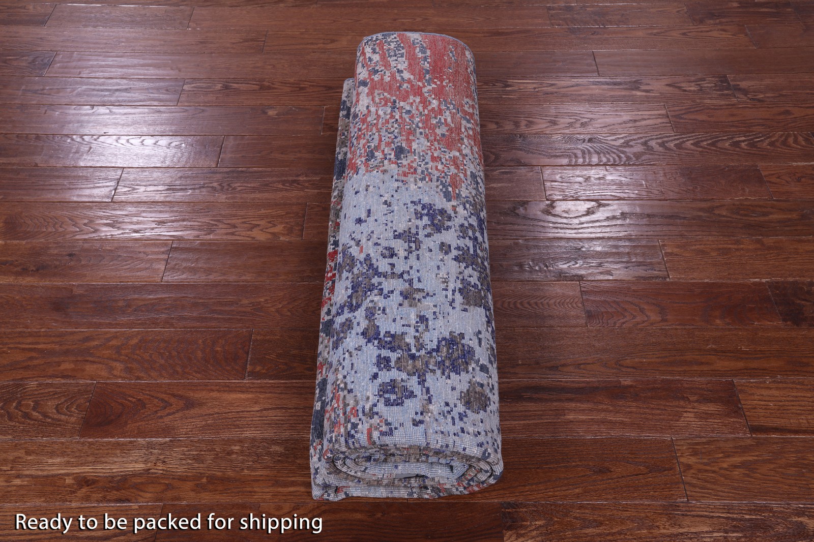 7′ 10″ X 10′ 2″ Abstract Wool & Silk Handmade Rug – Q19398