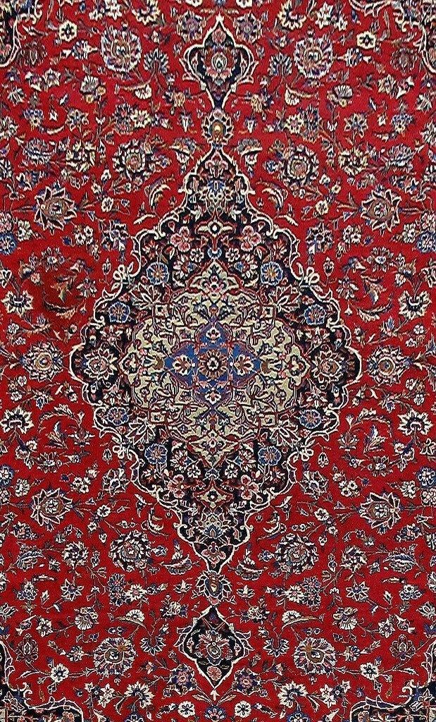 10′ x 13′ Red Classic Handmade Perssiaan Kashhan Rug 80857