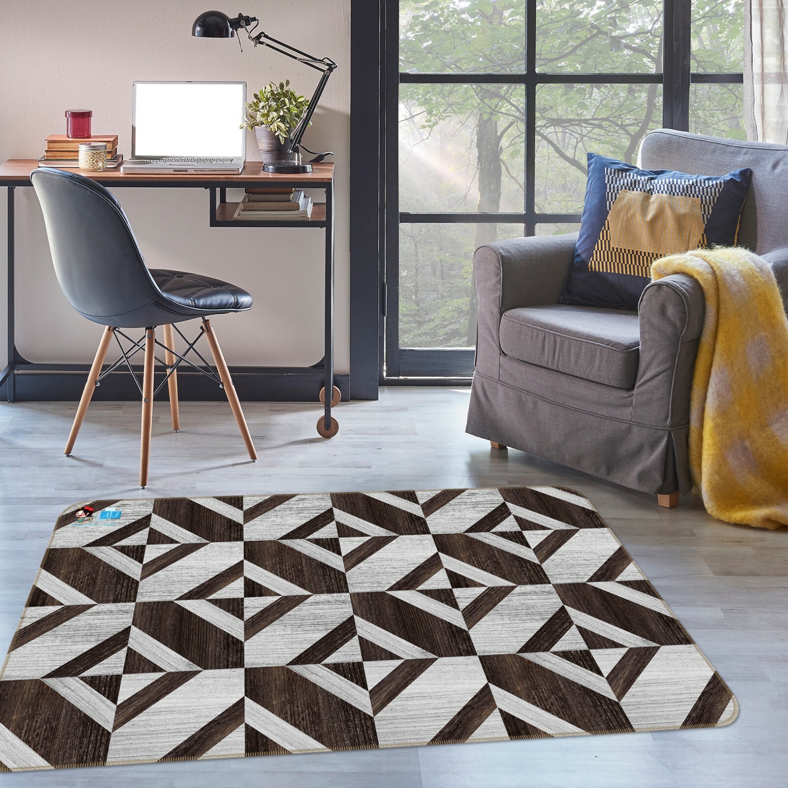 3D Brown Pattern Graphics ZHUA1173 Game Non Slip Rug Mat Photo Carpet Amy