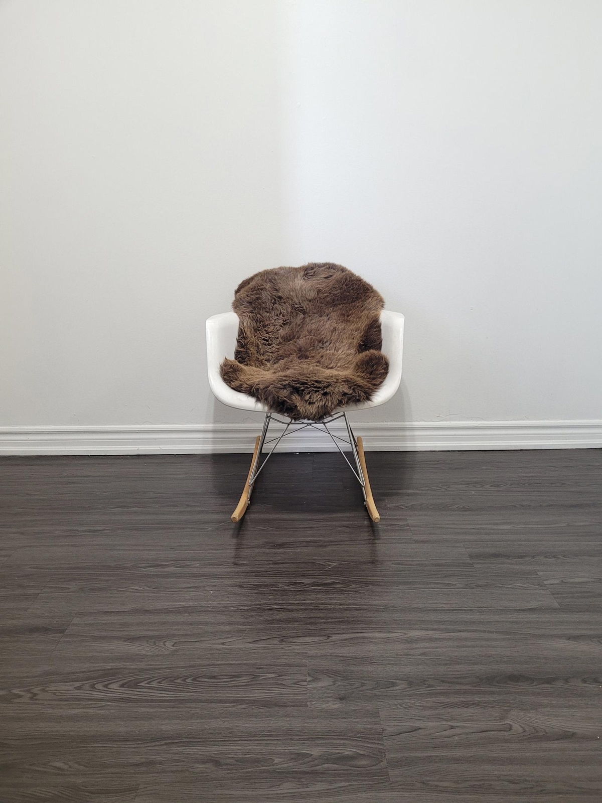 Sheepskin rug, soft Dense wool rare color 100% natural #B890