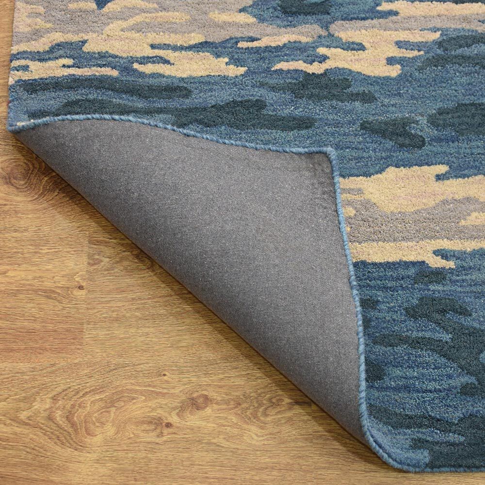 Eco-Friendly Hand Tufted Wool Area Rug Abstract Multicolor BBH Homes BBK00S13