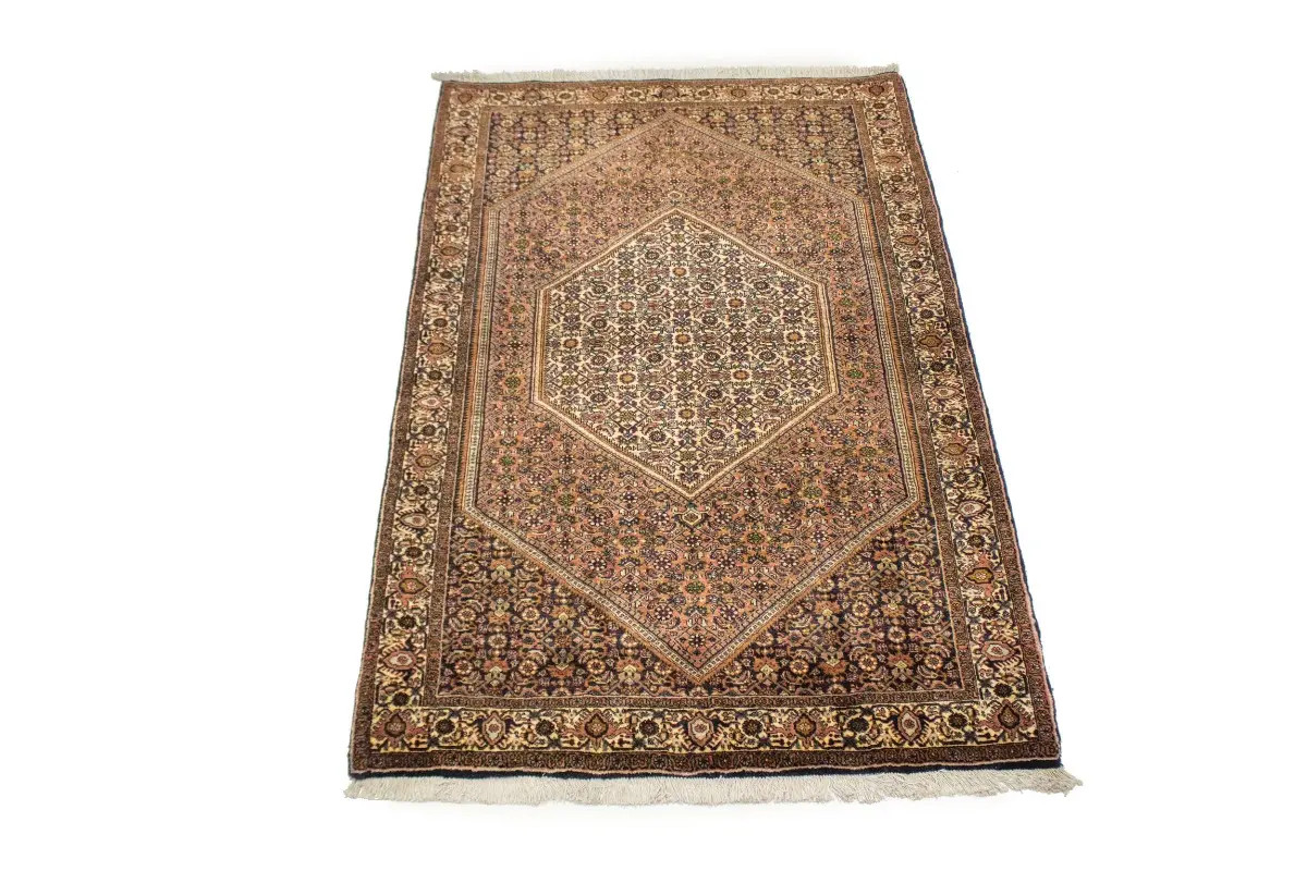 Handmade 4×6 Vintage Oriental Rug Rusty Peach Floral Design Home Decor Carpet