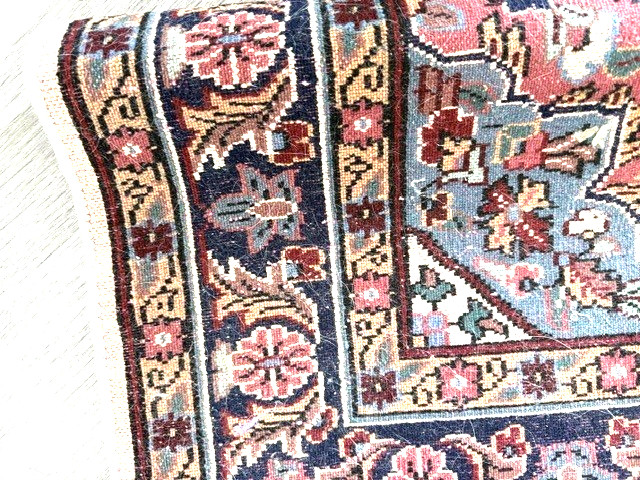 Vintage 3′ x 5′ Wool /Silk Handmade Hand knotted Turkish Rug Elaborate 400+ KSPI