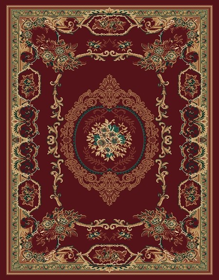 red burgundy EUROPEAN area rug 8×11 FRENCH carpet : Approx 7′ 10″ x 10′ 10″
