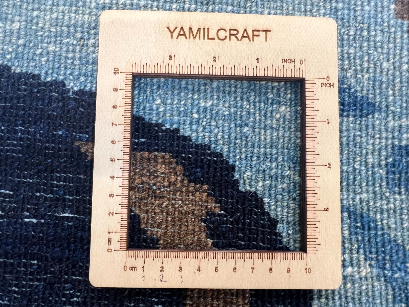 Handmade (8′ x 10′) Blue Abstract Contemporary Gabbeh Wool Area Rug