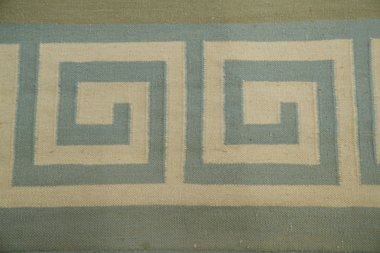 Ivory Kilim Durrie Rugs Flatweave Pile Kelim Carpets 9×12 ft