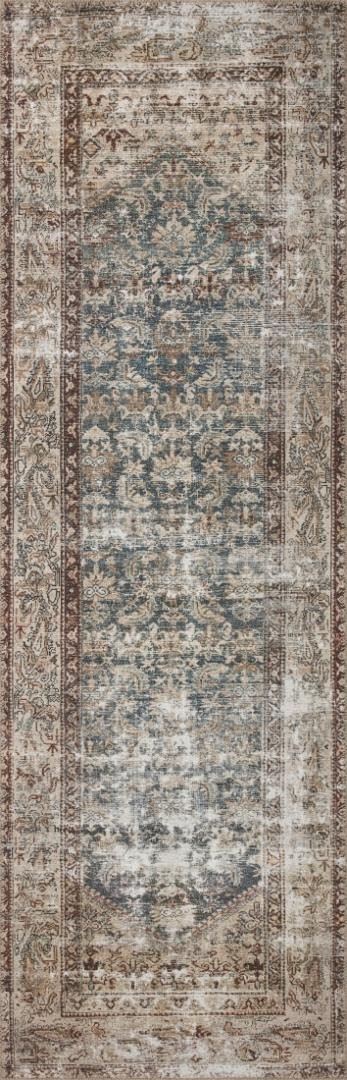 Loloi Amber Lewis Georgie Collection Ger-04 Teal/Antique 3-0 X 10-0 .19 Pile