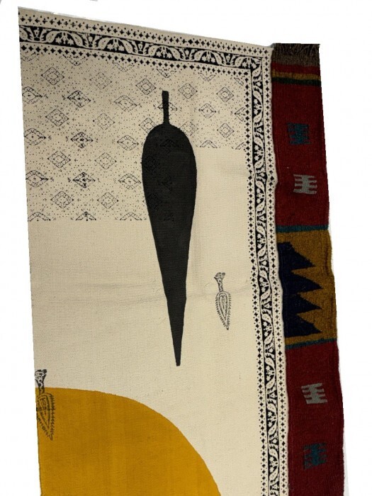 Fine Hand knotted Flat weave rug 2’2” X 3’1”
