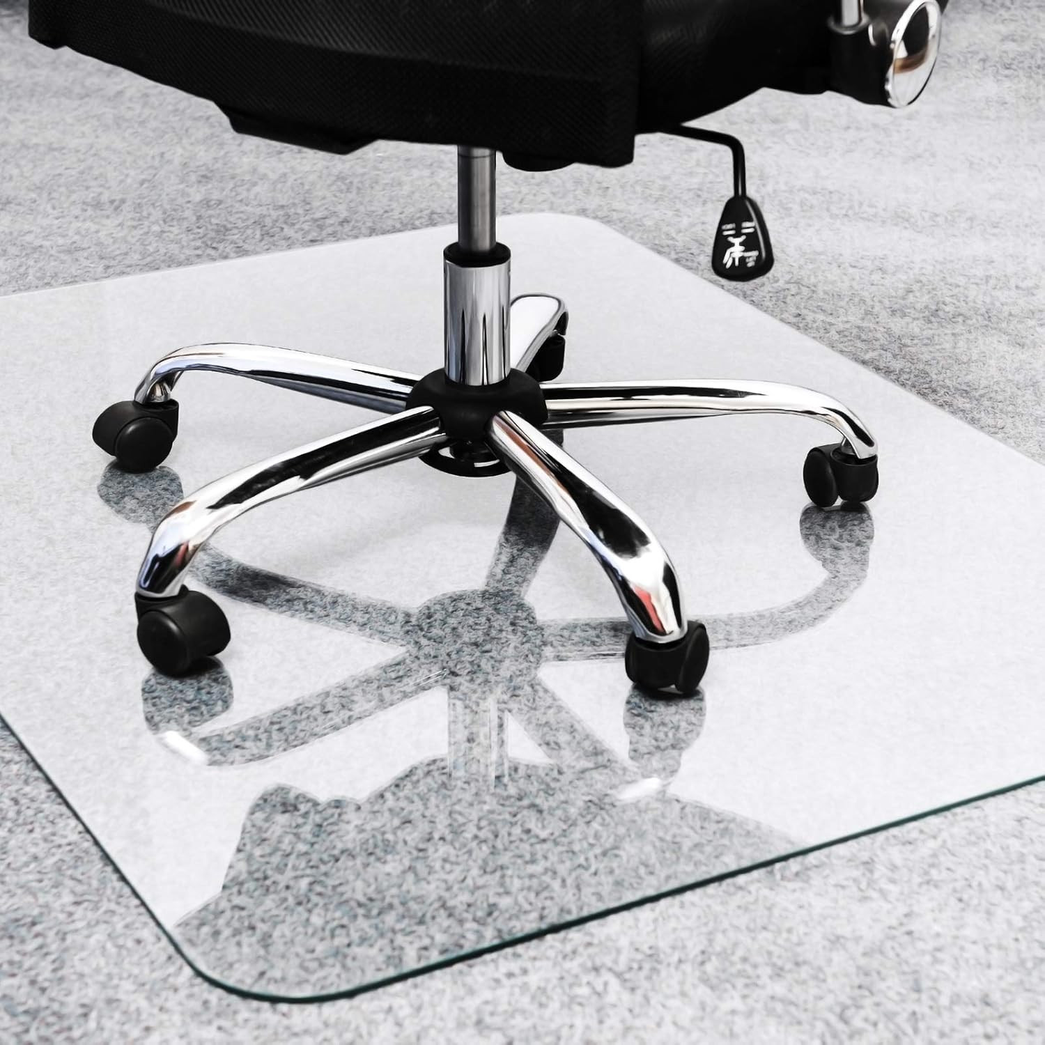 Floortex Glaciermat Carpet & Hard Floor Chair Mat, 36″ X 40″, Crystal Clear Glas