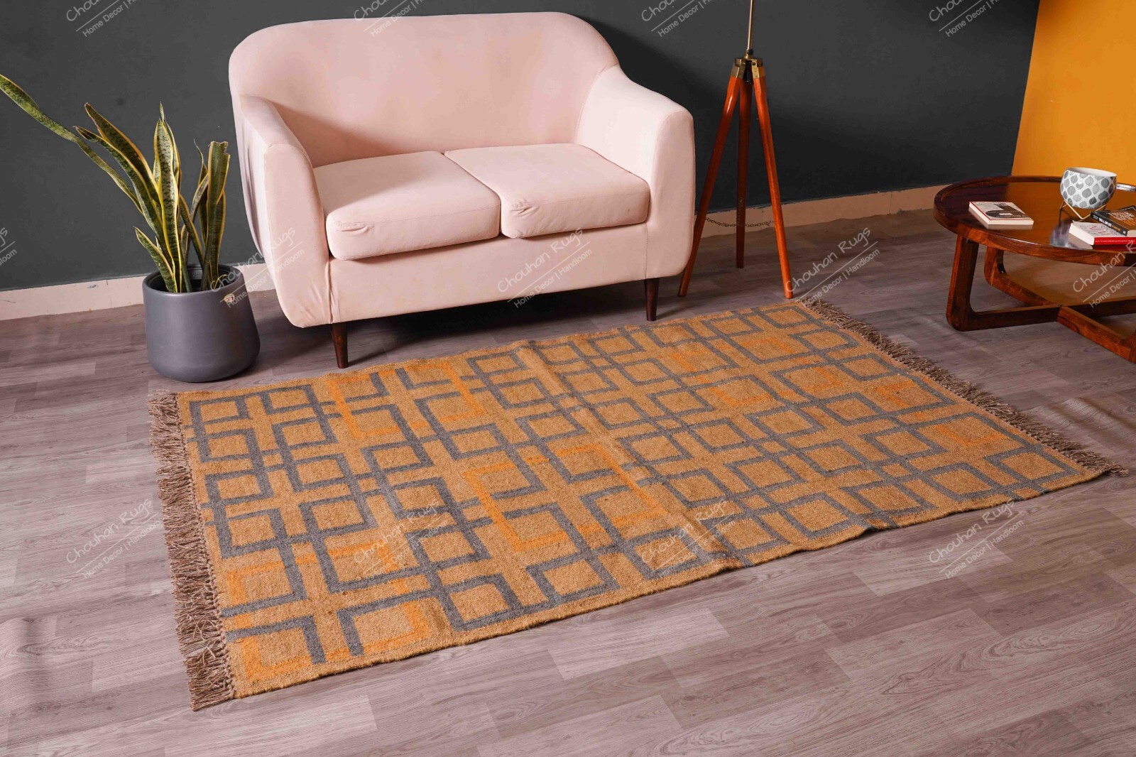 Handmade Rugs Flat Woven Kilim Reversible Hand-Woven Pastel Color Rug Area