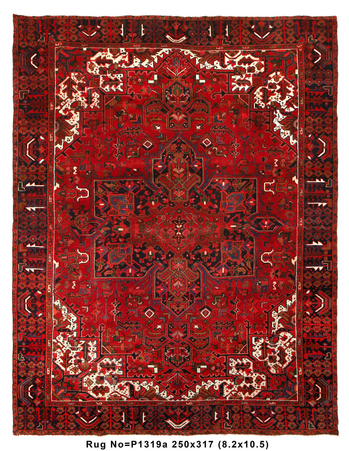 8′ x 10′ Perrsian Heriiz Tribal Rug # P1319