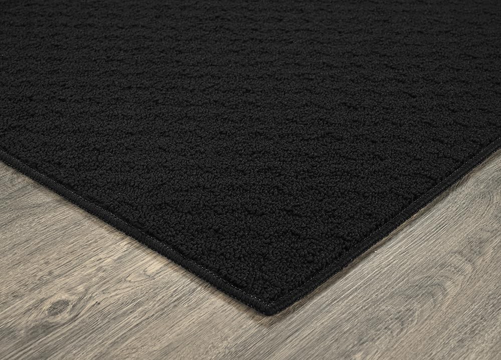 Garland Rug Town Square 9 Ft. x 12 Ft. Area Rug Black