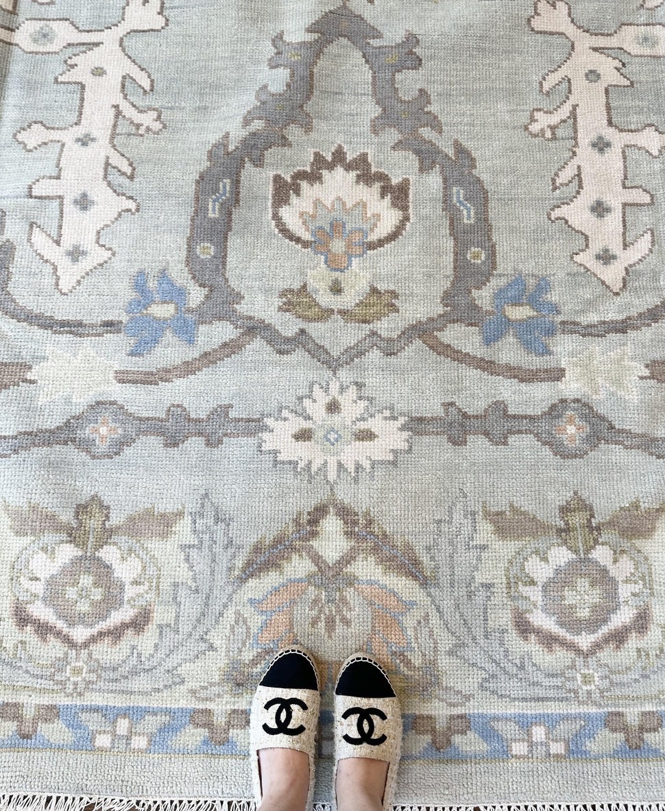 Highlands Blue Modern Oriental 8×10 9×12 Vintage Turkish Livingroom Area Rugs