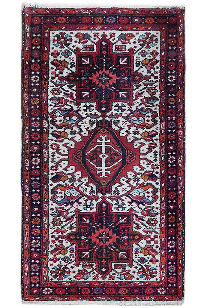 2.7 x 4 Semi-Antique Perrsian Karaja Heriiz Rug 23267