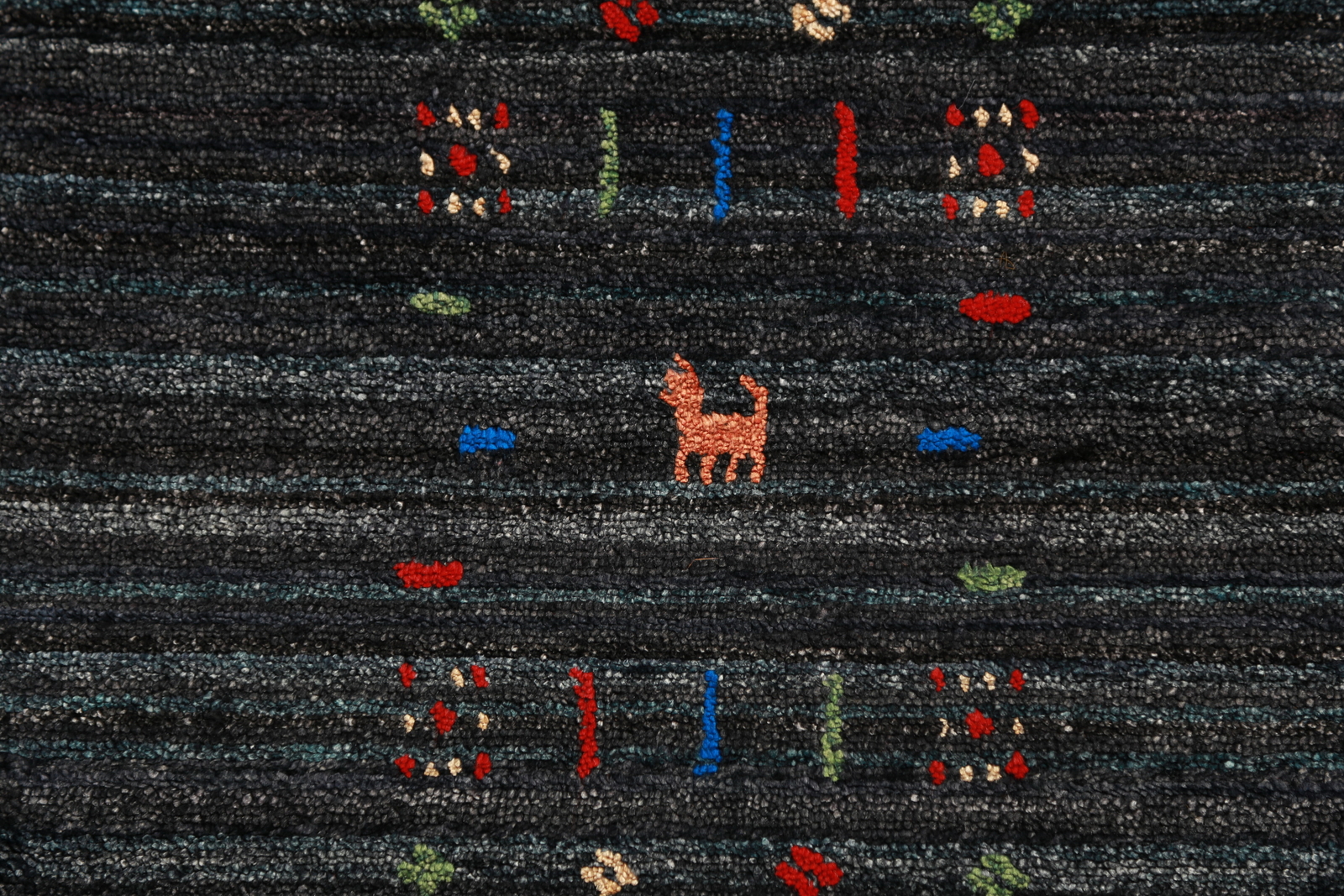 Artisan-crafted Charcoal Gabbeh Rug Silk Handmade Carpet 8×10 ft
