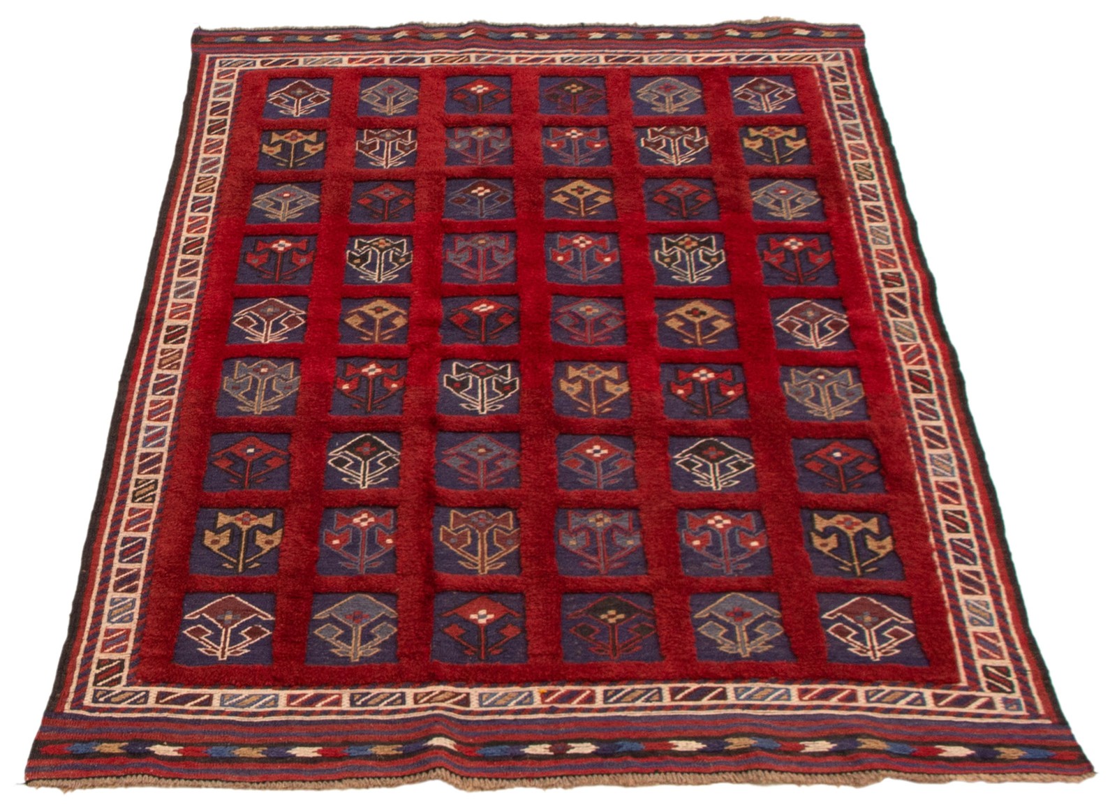 Hand Knotted Area Rug 3’11” x 5’11” Traditional Oriental Wool Carpet