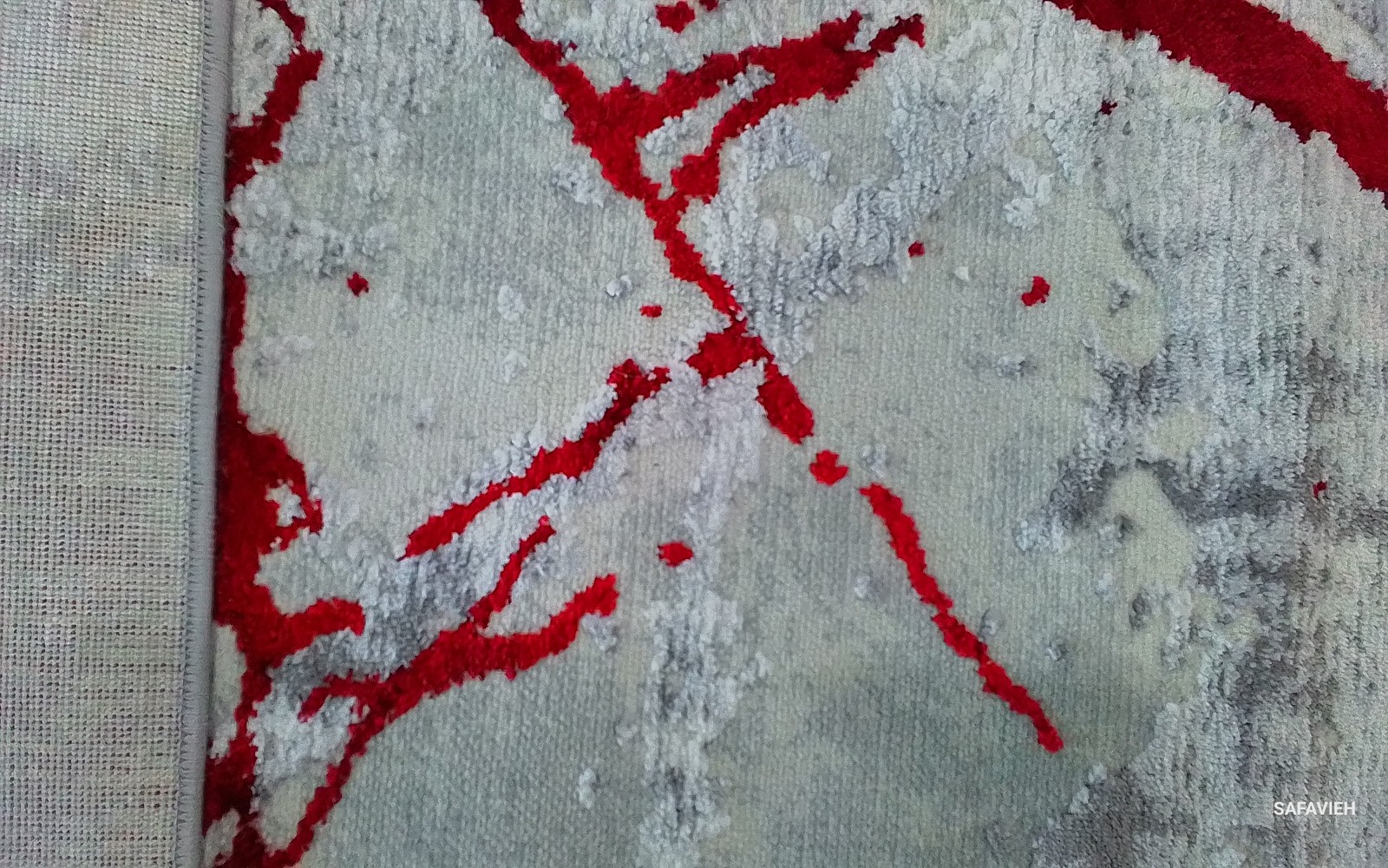 GREY / RED 5′-5″ x 7′-7″ Flaw in Rug, Reduced Price 1172786336 ALA293L-5
