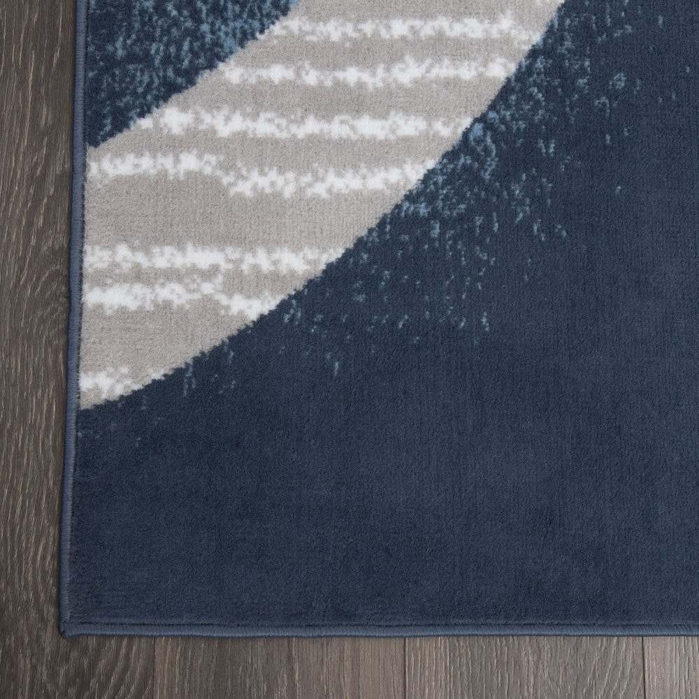 Area Rugs 8×10 Navy Blue And Gray For Living Room Reduced Price Modern Clearance
