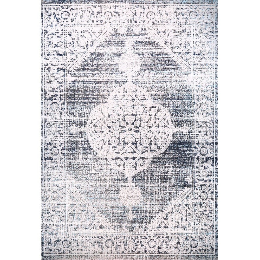8×10 Home Dynamix Blue Medallion Faded Area Rug 5731-300 – Aprx 7′ 9″ x 10′ 2″